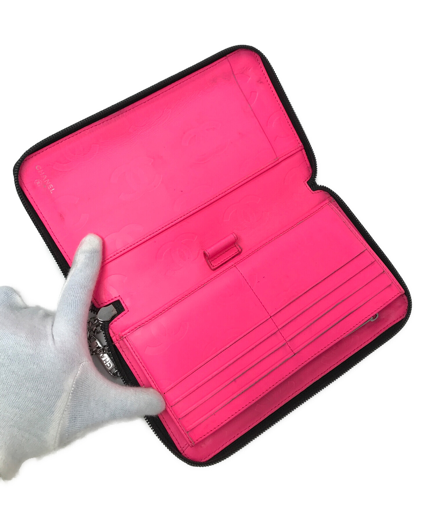 中古・古着通販】CHANEL (シャネル) 2つ折り財布 カンボンライン