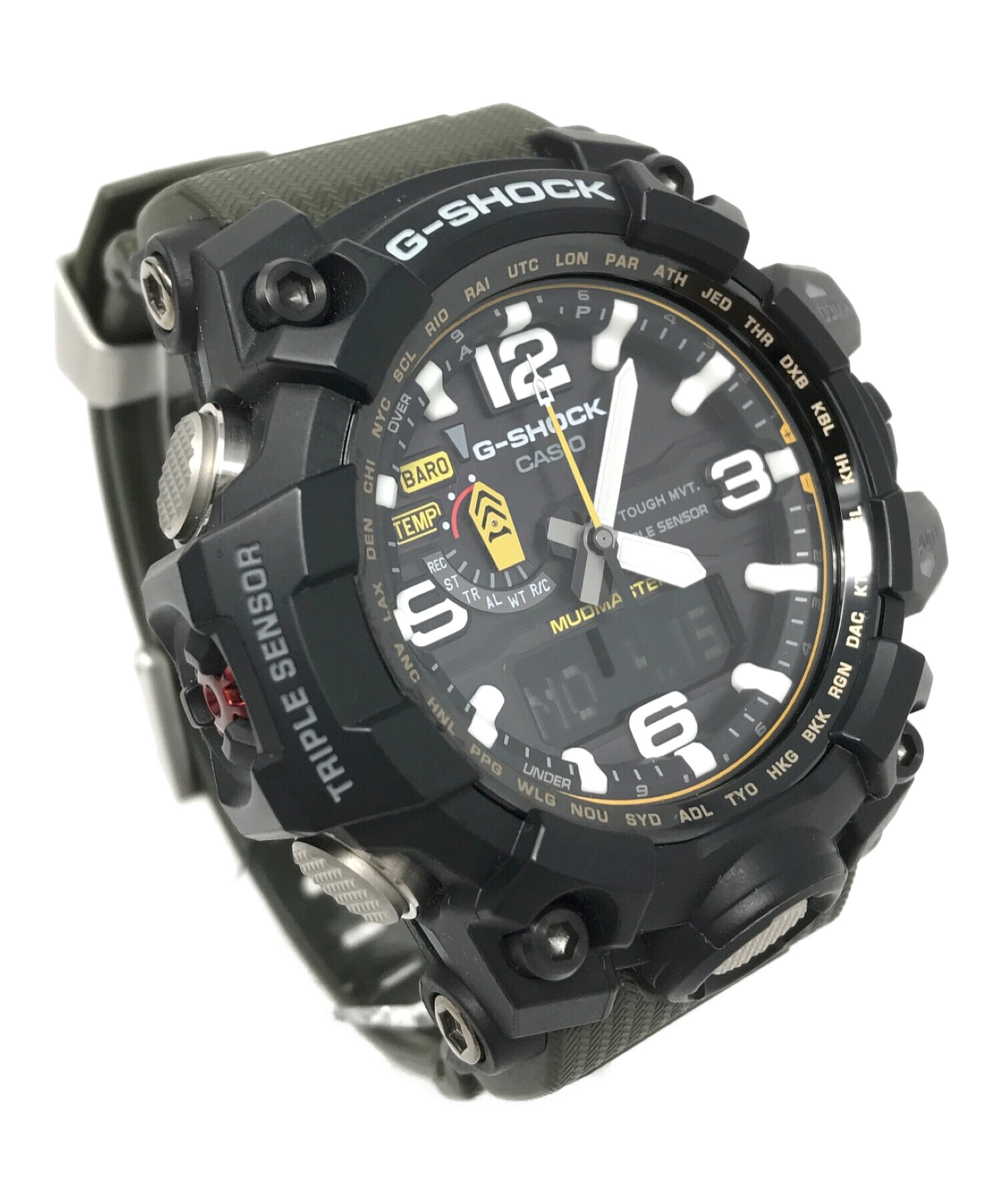 CASIO / ソーラー腕時計・G-SHOCK/デジアナ/ラバー/BLK/BLK/SS CASIO◇ソーラー腕時計・G-SHOCK/デジアナ/ラバー/BLK/BLK/SS CASIO