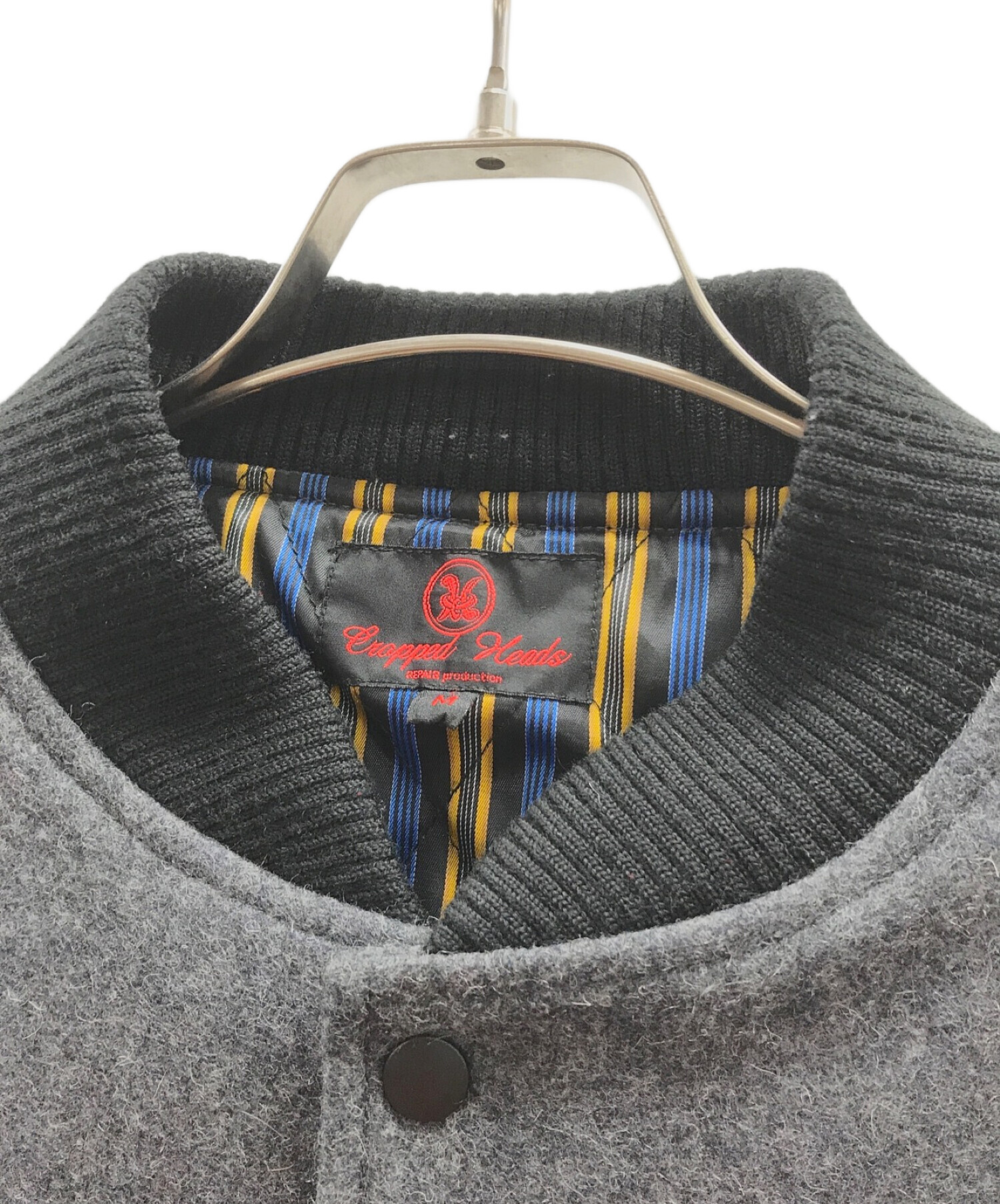 CROPPED HEADS スタジャン 中古・古着通販】CROPPED HEADS (クロップドヘッズ) ウールスタジャン