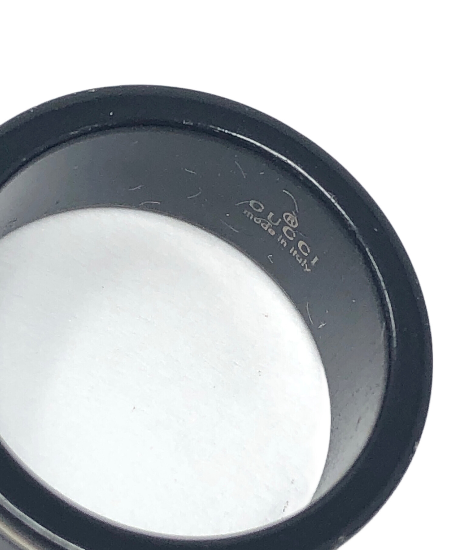 中古・古着通販】GUCCI (グッチ) リング ブラック サイズ:9号 