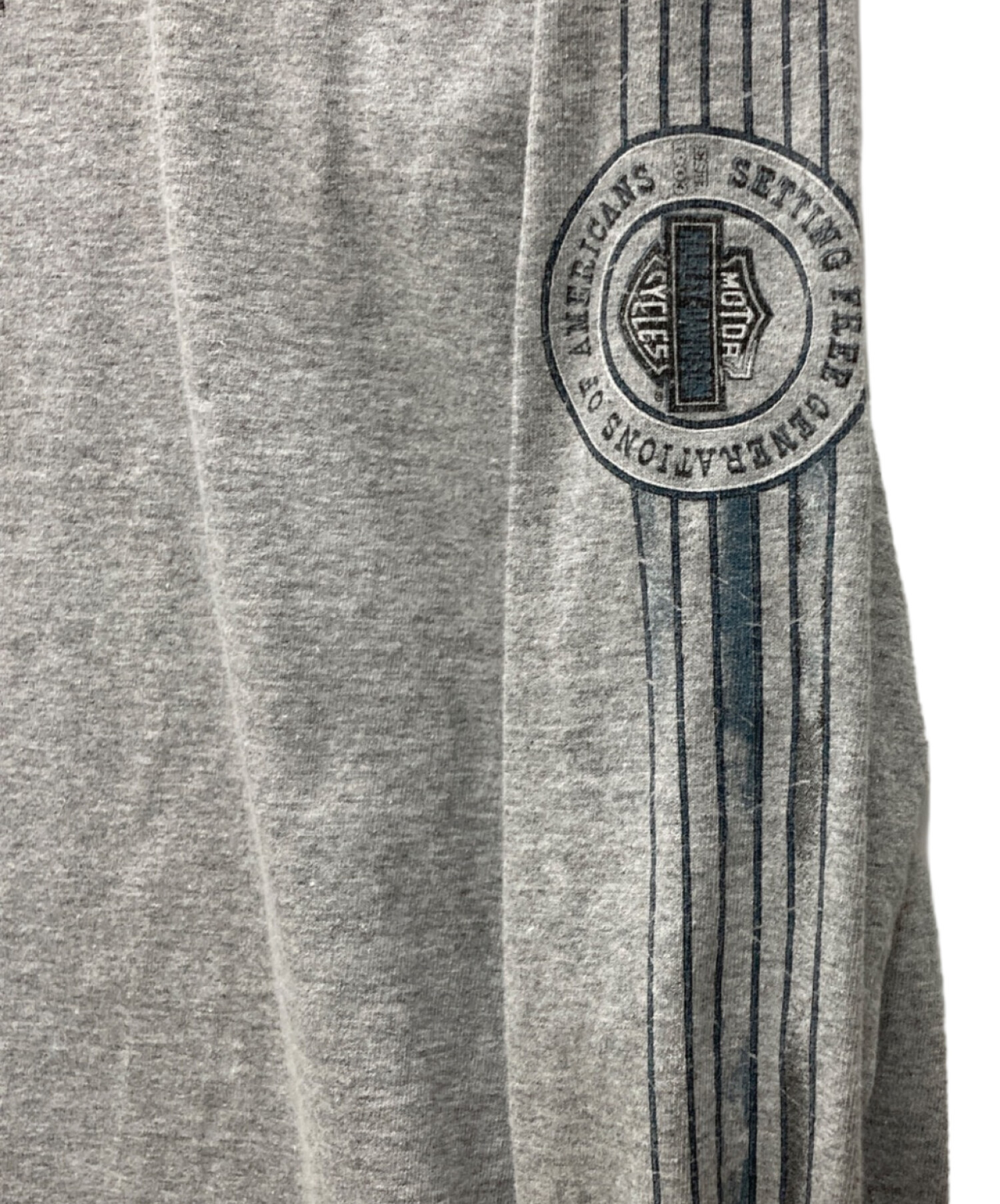Harley-Davidson グレー ロングスリーブTシャツ 中古・古着通販】HARLEY-DAVIDSON (ハーレーダビッドソン) ロング