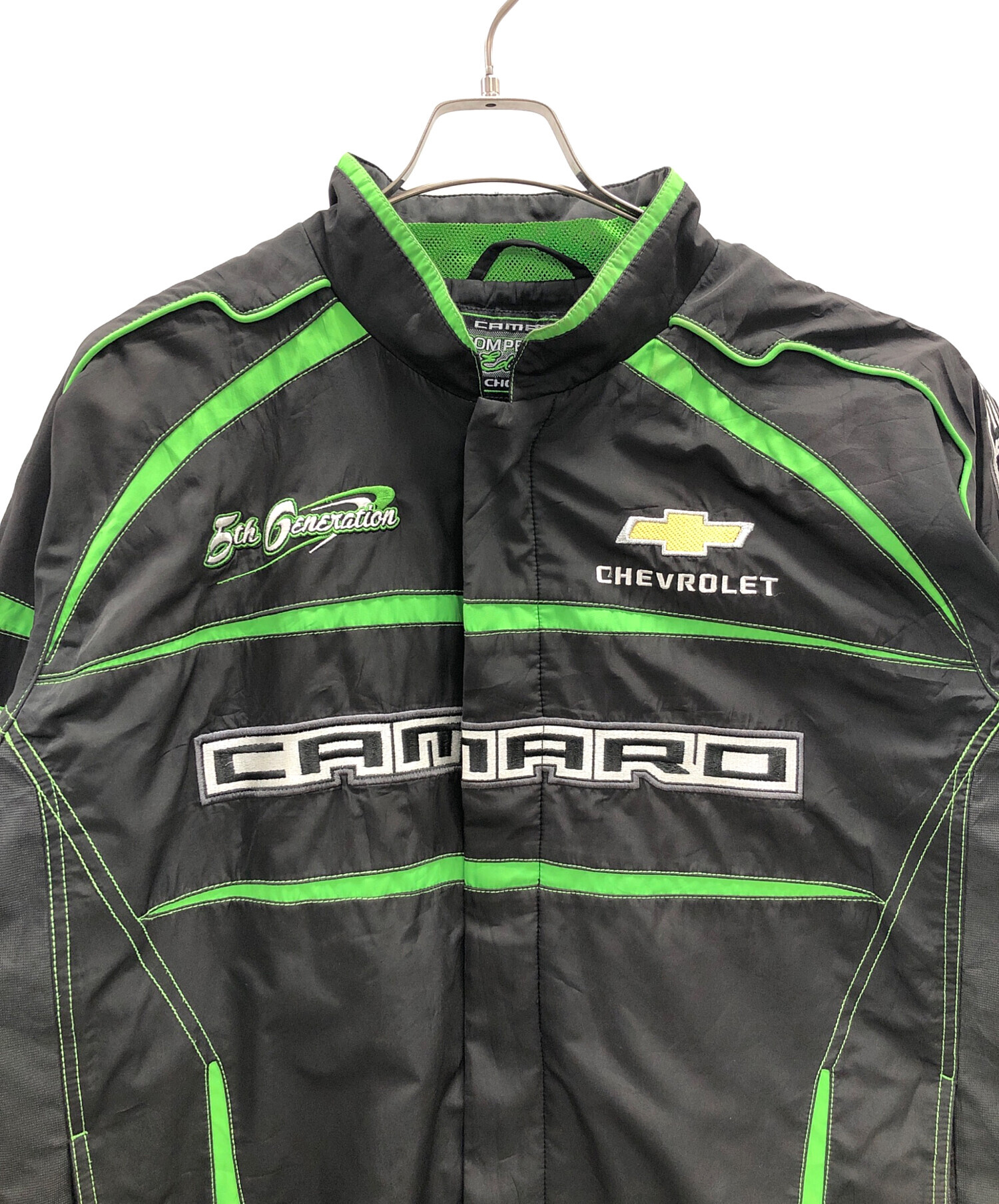 レーシングジャケット緑ブラックアメカジ 中古・古着通販】CAMARO (カマロ) レーシングジャケット COMPETITION