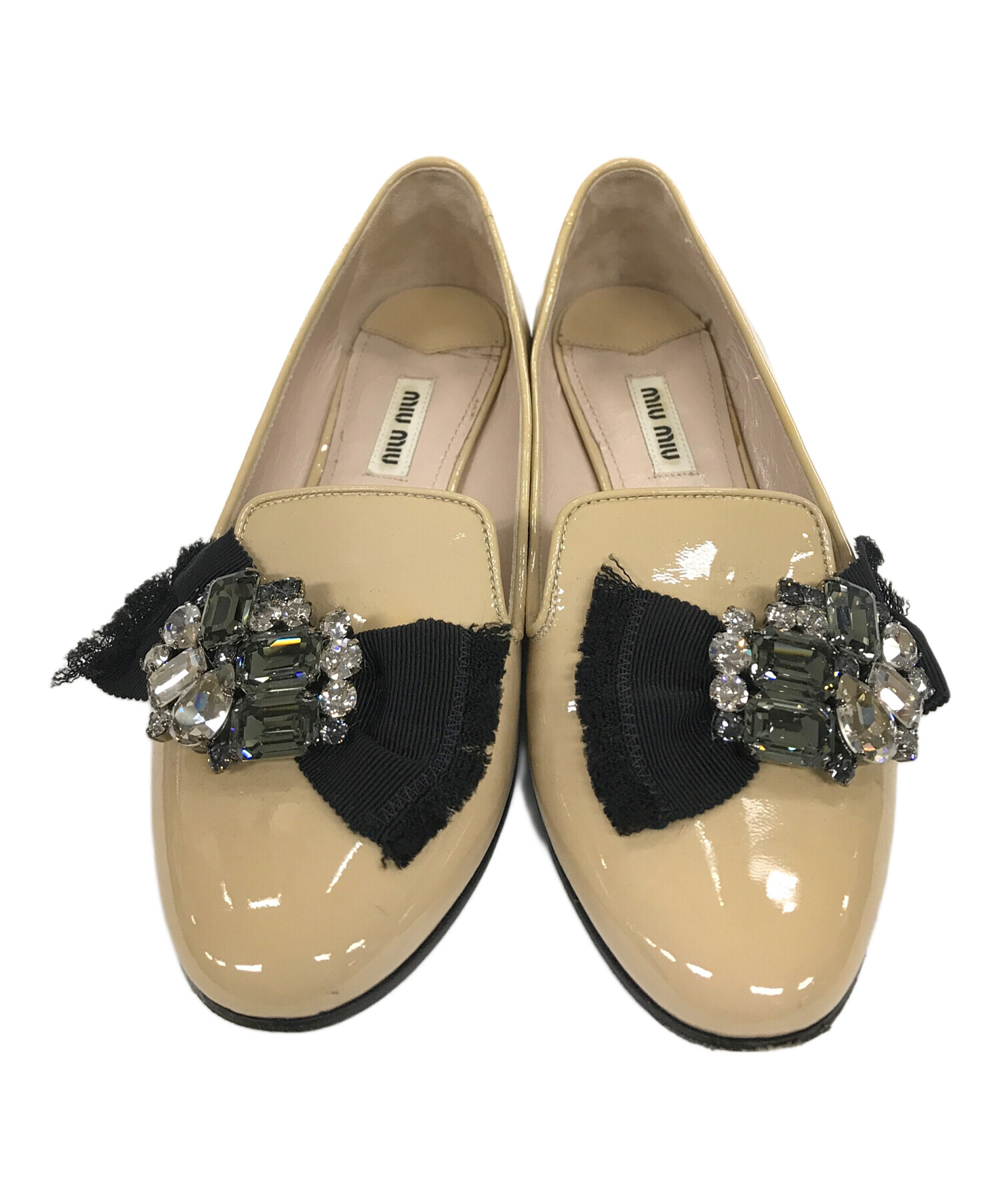 中古・古着通販】MIU MIU (ミュウミュウ) パンプス ベージュ サイズ:35 