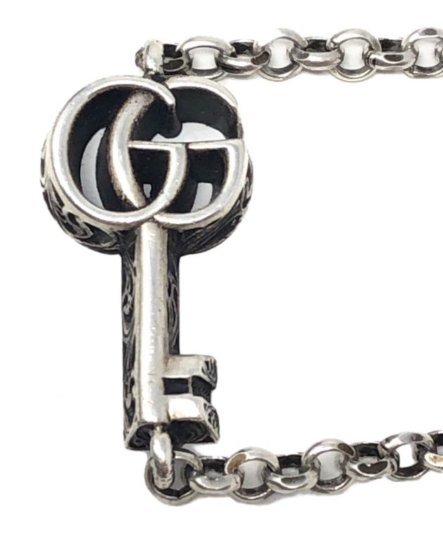 GUCCI ダブルG キー ブレスレット　17サイズ 中古・古着通販】GUCCI (グッチ) シルバージュエリー ダブルG キー
