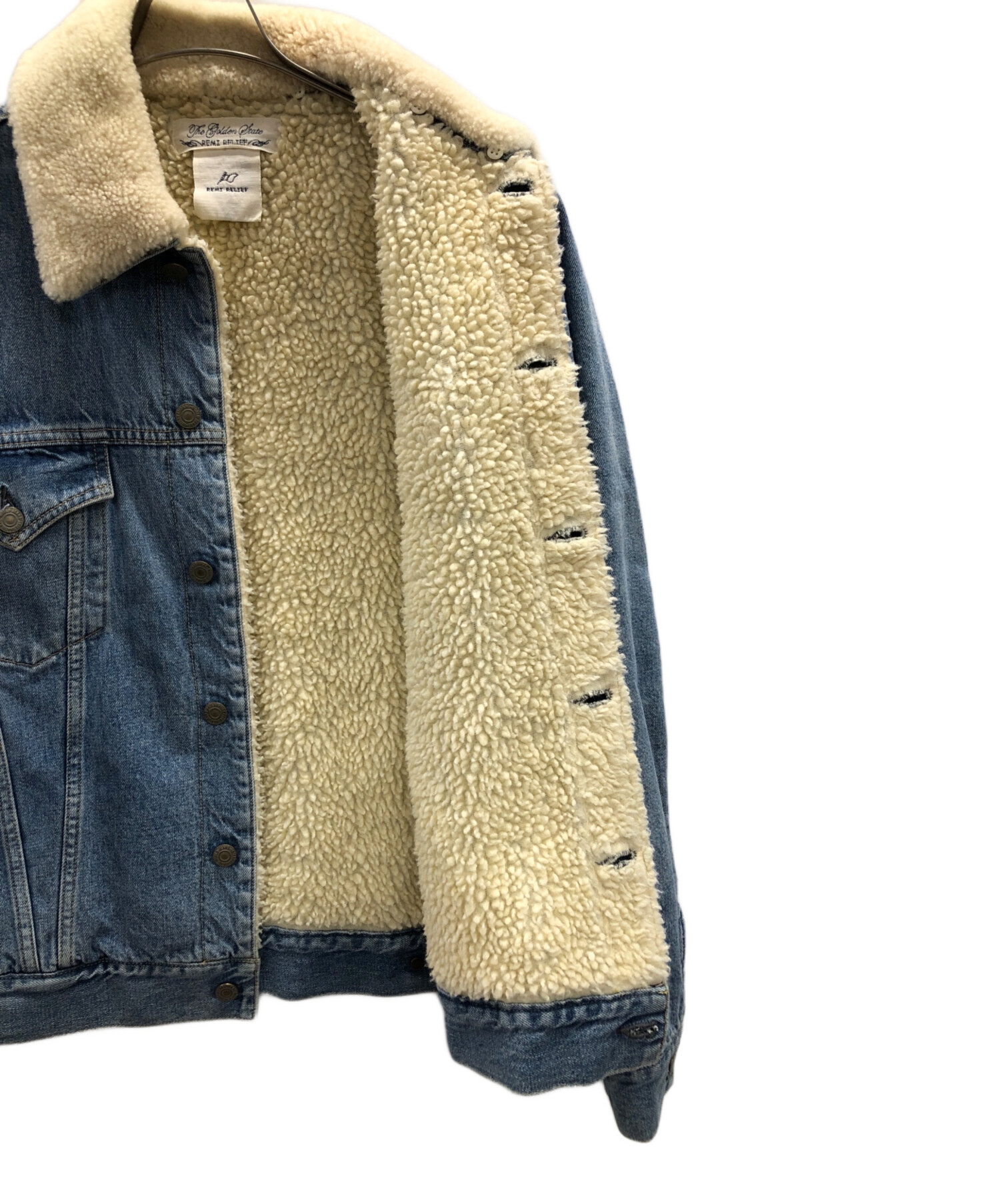 中古・古着通販】REMI RELIEF (レミレリーフ) ボアデニムジャケット