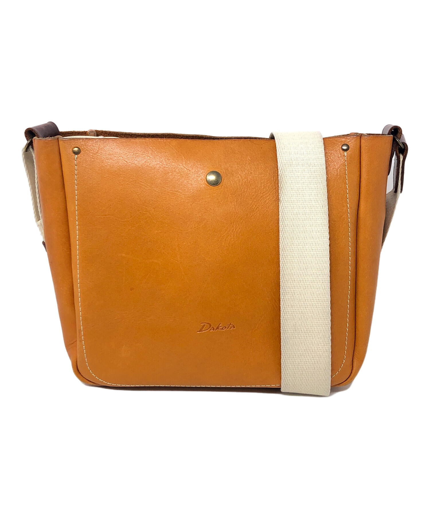 中古・古着通販】DAKOTA (ダコタ) レザーショルダーバッグ ブラウン 