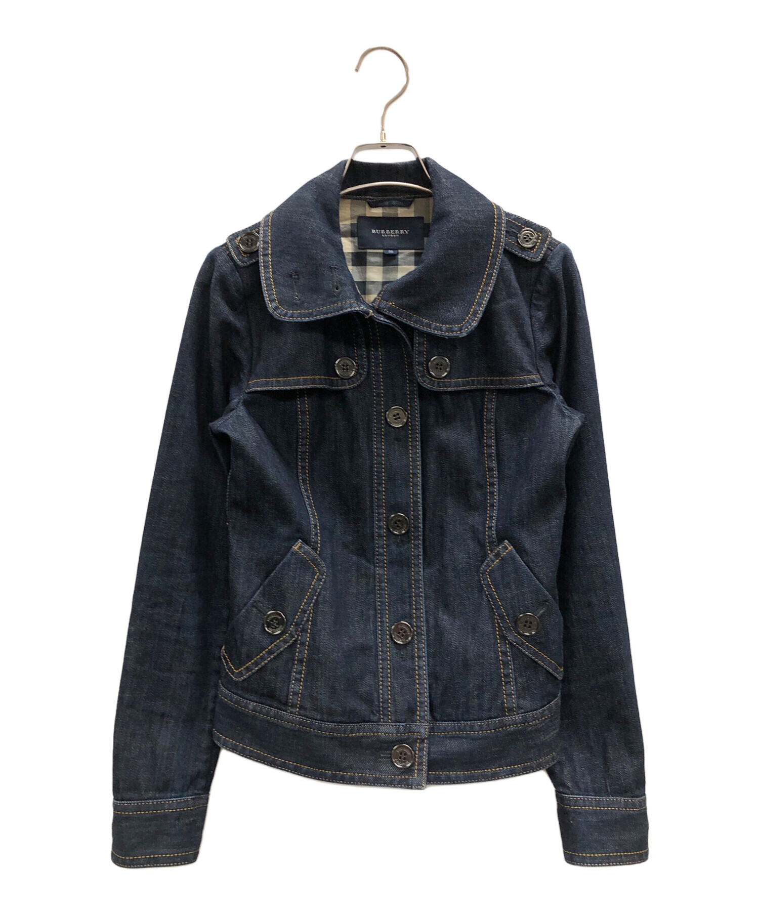 希少古着バーバリー ロンドンブルーレーベル デニムジャケット 薄手そ
