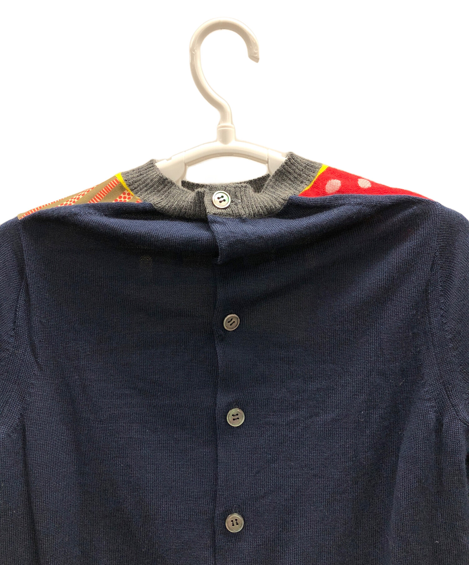 【超希少】トリココムデギャルソン フラワーチュールパッチワークニットベスト 超希少】トリココムデギャルソン フラワーチュールパッチワークニット