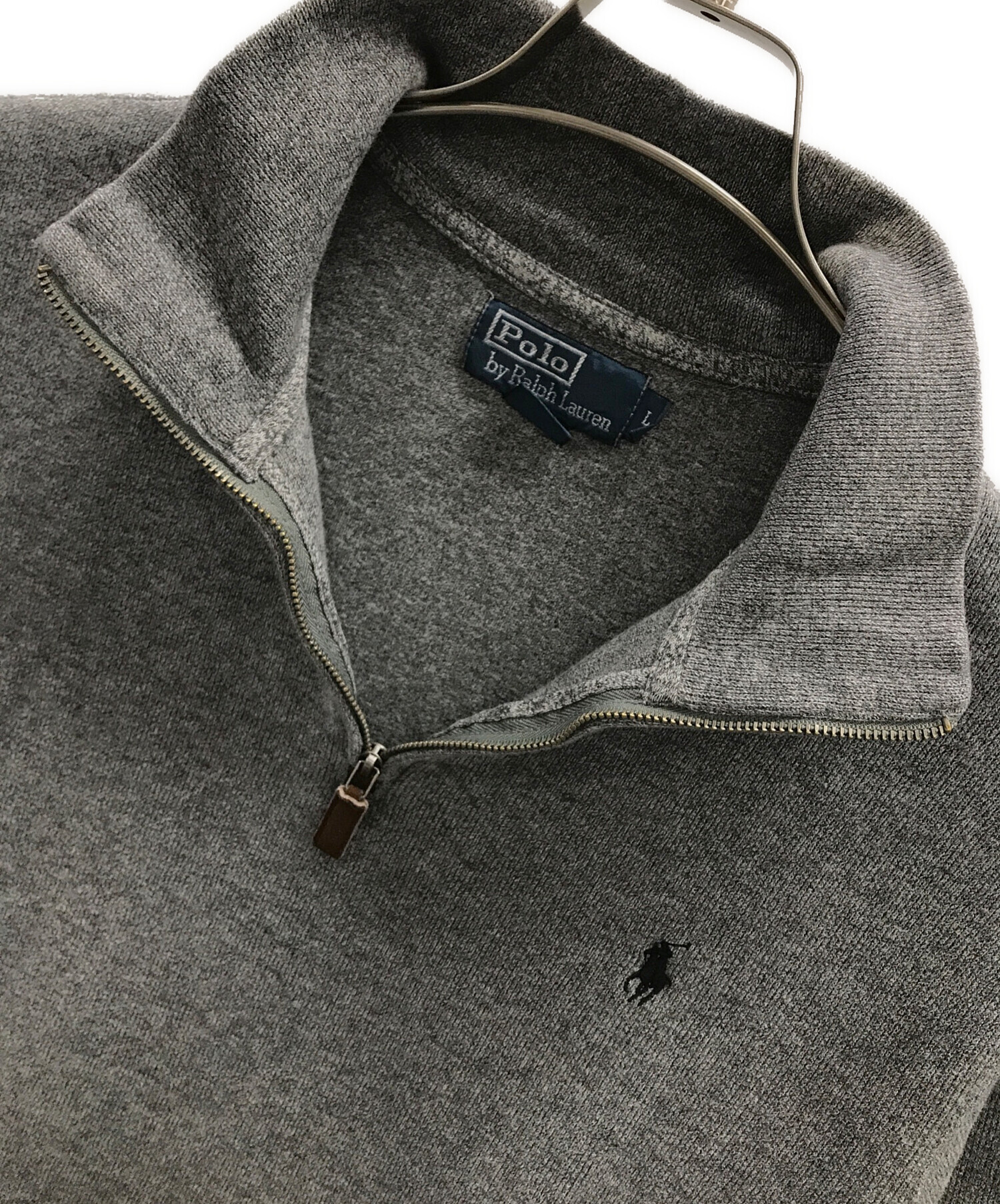 【未使用】ポロバイラルフローレンウール100%ハーフジップセーターXLサイズ 中古・古着通販】POLO RALPH LAUREN (ポロ・ラルフローレン) ハーフ