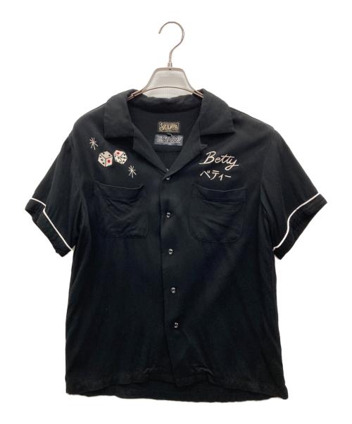 【SKULL WORKS】 BETTY BOOP レーヨン オープンカラーシャツ 中古・古着通販】SKULL WORKS (スカルワークス) BETTY BOOP (ベティー