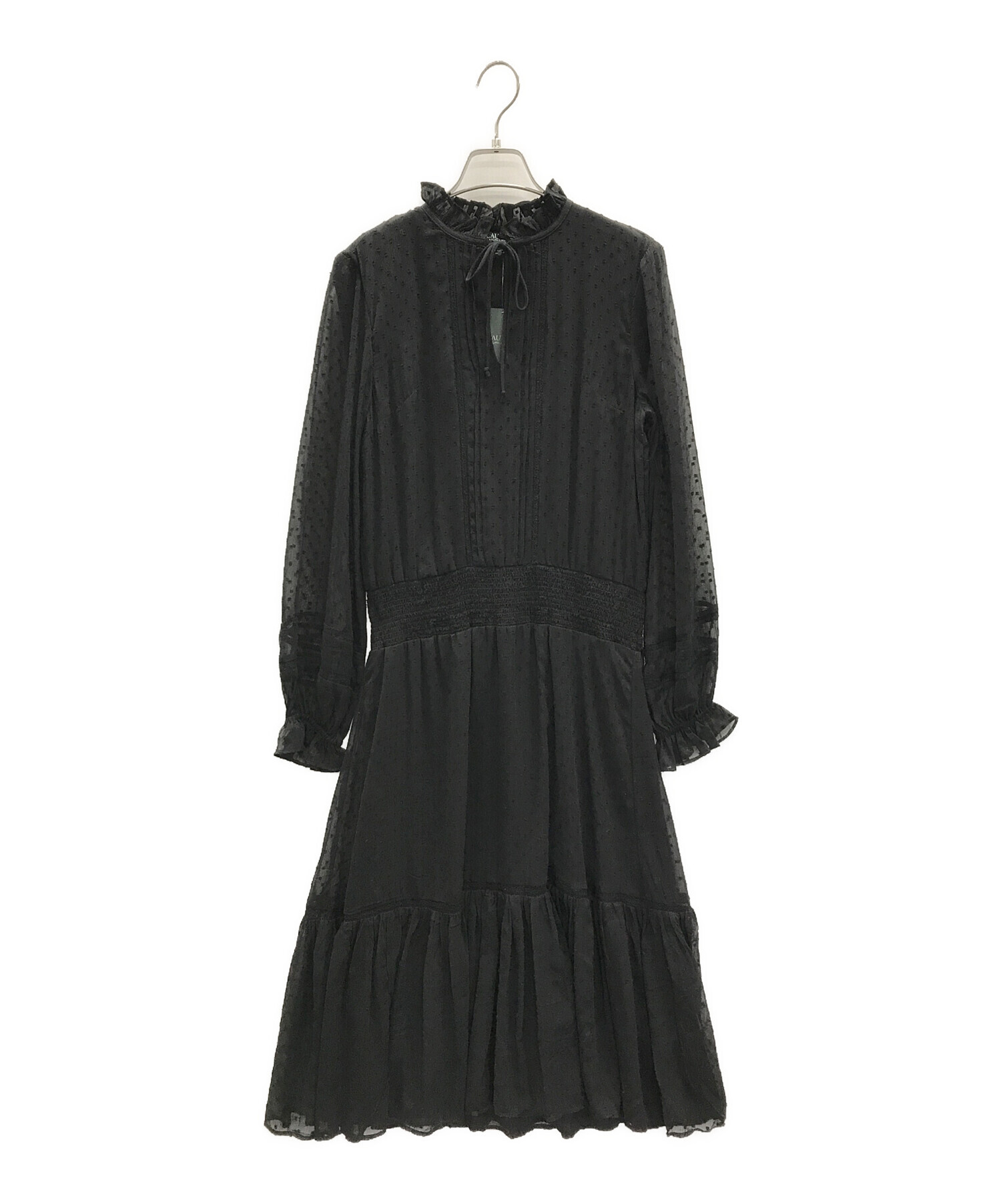 LAUREN RALPH LAUREN ブラックワンピース 中古・古着通販】RALPH LAUREN (ラルフローレン) ワンピース ブラック