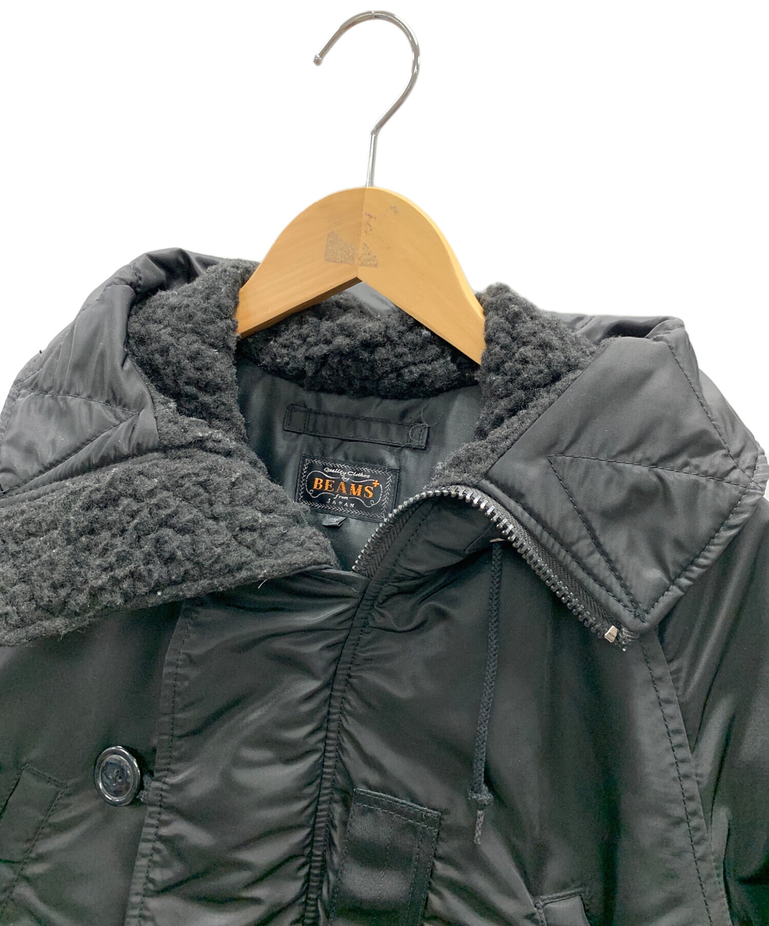 中古・古着通販】BEAMS (ビームス) ダウンジャケット ブラック サイズ 