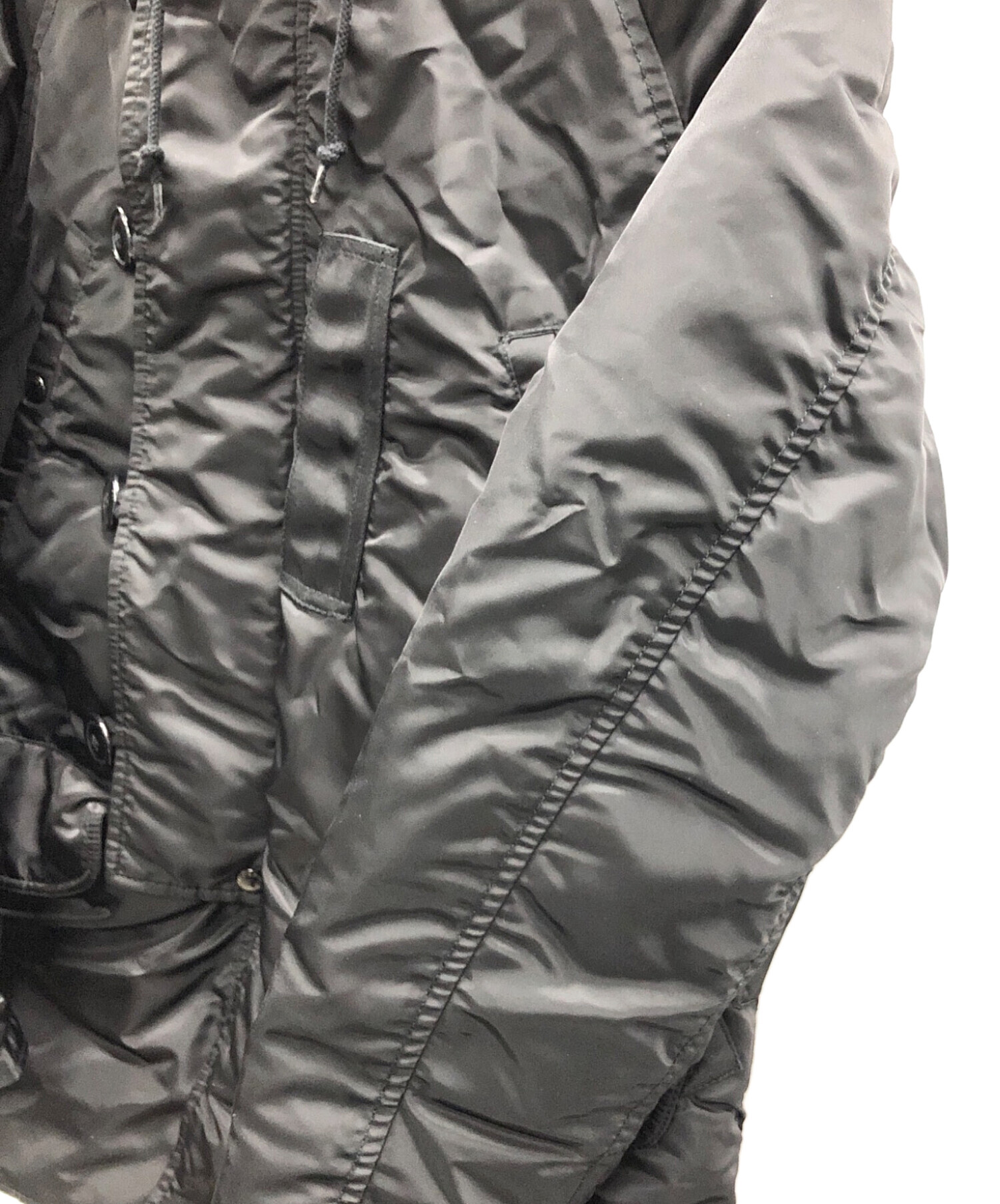 中古・古着通販】BEAMS (ビームス) ダウンジャケット ブラック サイズ 