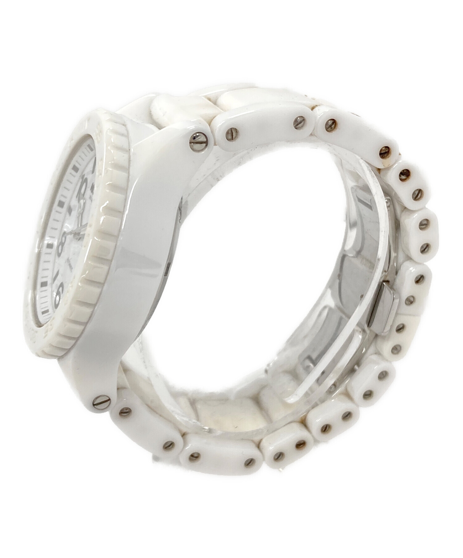 中古・古着通販】NIXON (ニクソン) 腕時計 自動巻き ホワイト サイズ