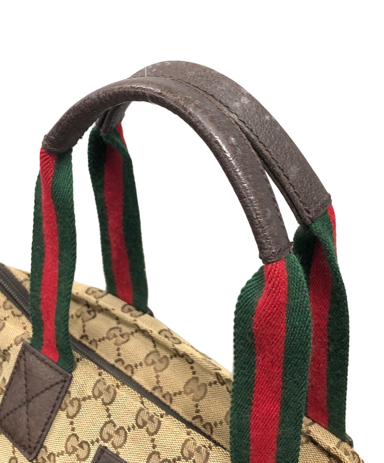 GUCCI グッチ　ハンドバッグ　GG GUCCI(グッチ) 80's GG handbag ヴィンテージ GG 柄 シェリー