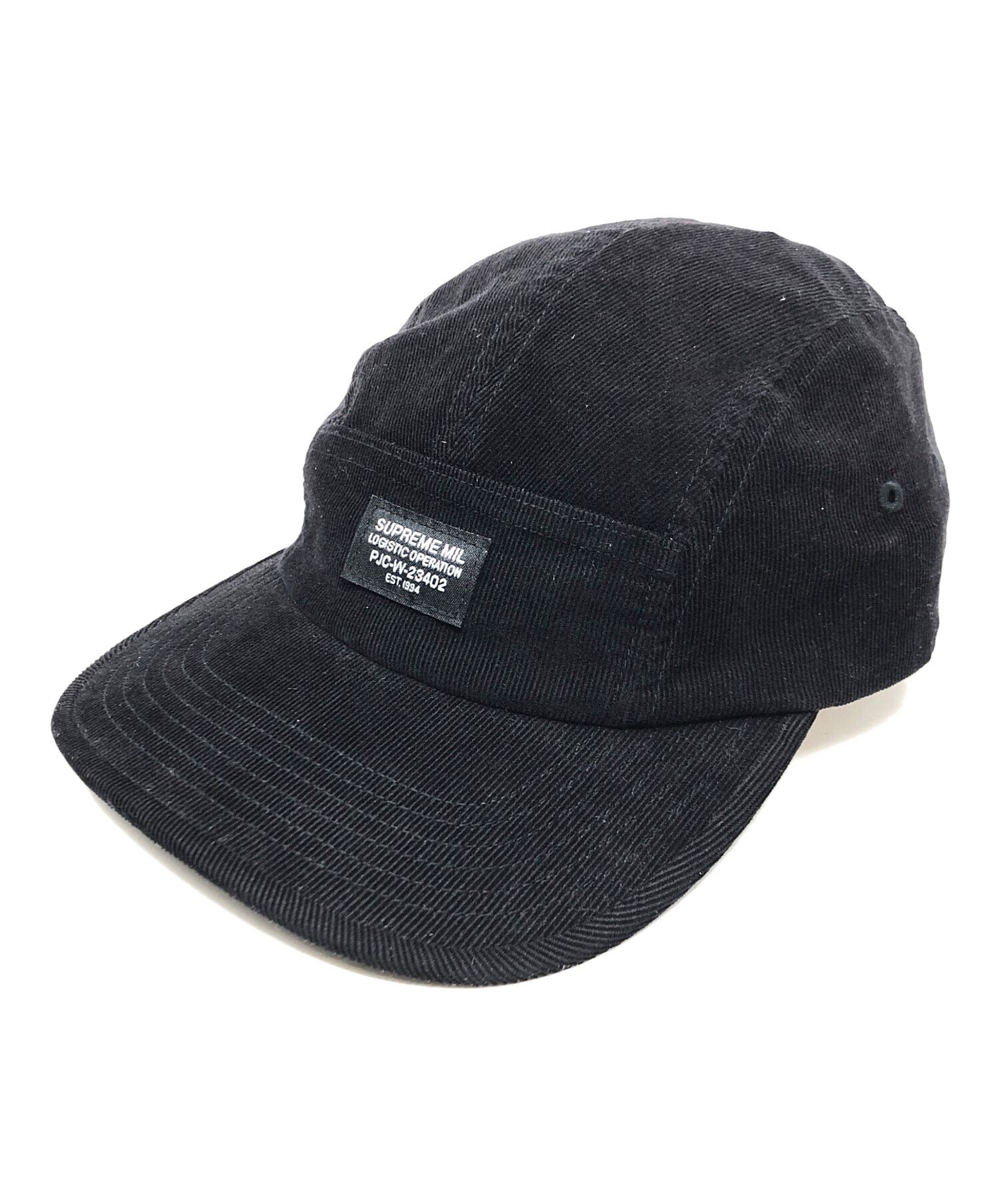 Supreme ブラック コーデュロイ キャップ 中古・古着通販】Supreme (シュプリーム) コーデュロイキャップ