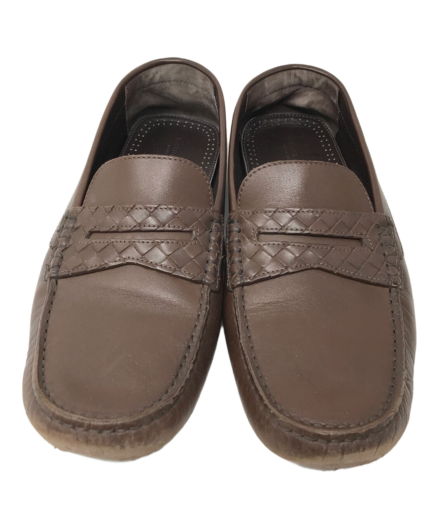 新品 10万 BOTTEGA VENETA レザー シューズ 40.5 スニーカー 
