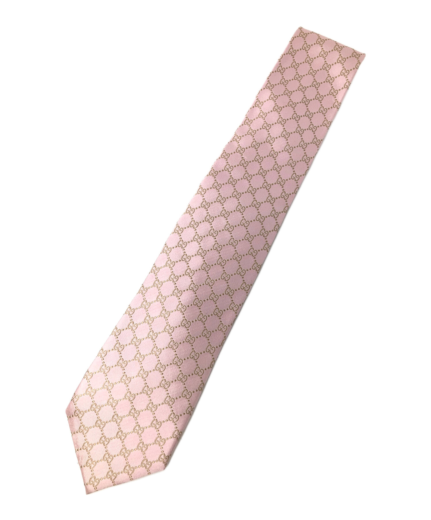 中古・古着通販】GUCCI (グッチ) ネクタイ ピンク サイズ:実寸サイズに