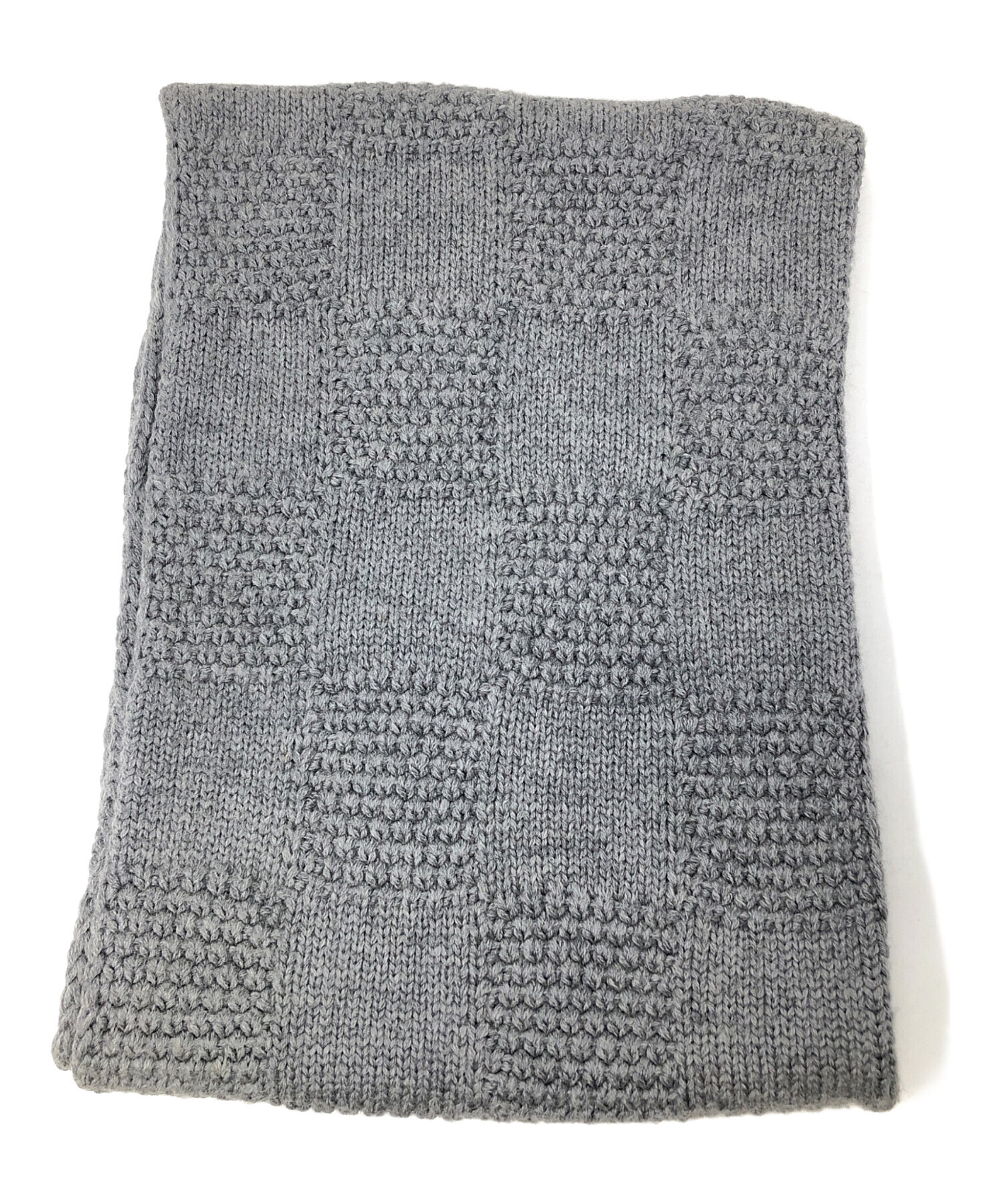 新品未使用LOUIS VUITTON ダミエ柄 ウールマフラー 中古・古着通販】LOUIS VUITTON (ルイ ヴィトン) エシャルプ・ダミエ