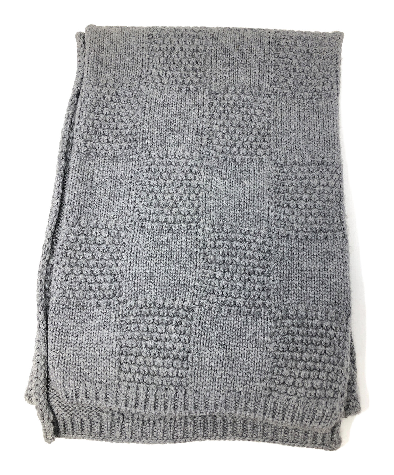 新品未使用LOUIS VUITTON ダミエ柄 ウールマフラー 中古・古着通販】LOUIS VUITTON (ルイ ヴィトン) エシャルプ・ダミエ