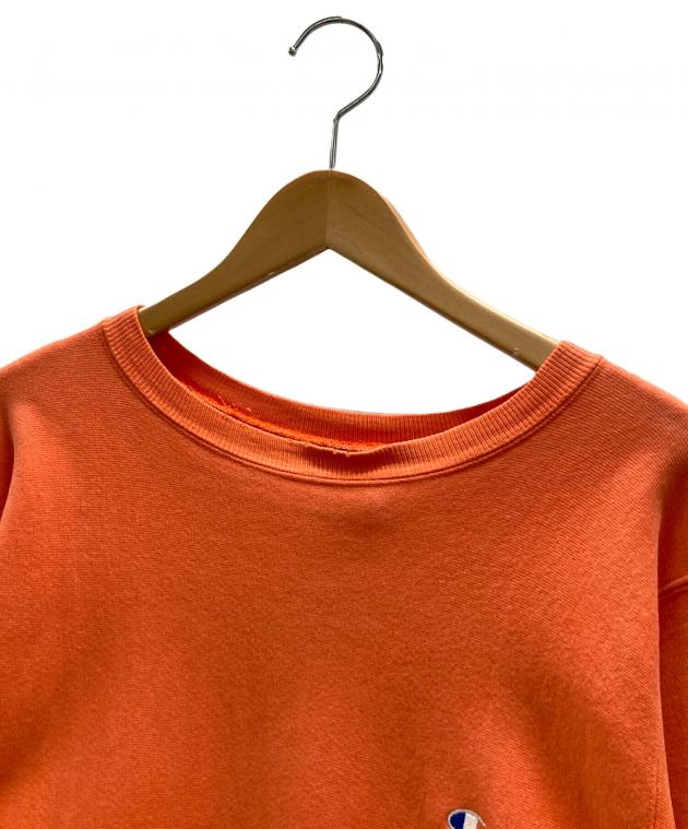 【USA】Champion リバースウィーブ オレンジ M 00s メキシコ製 Championチャンピオン 無地 目無し リバース