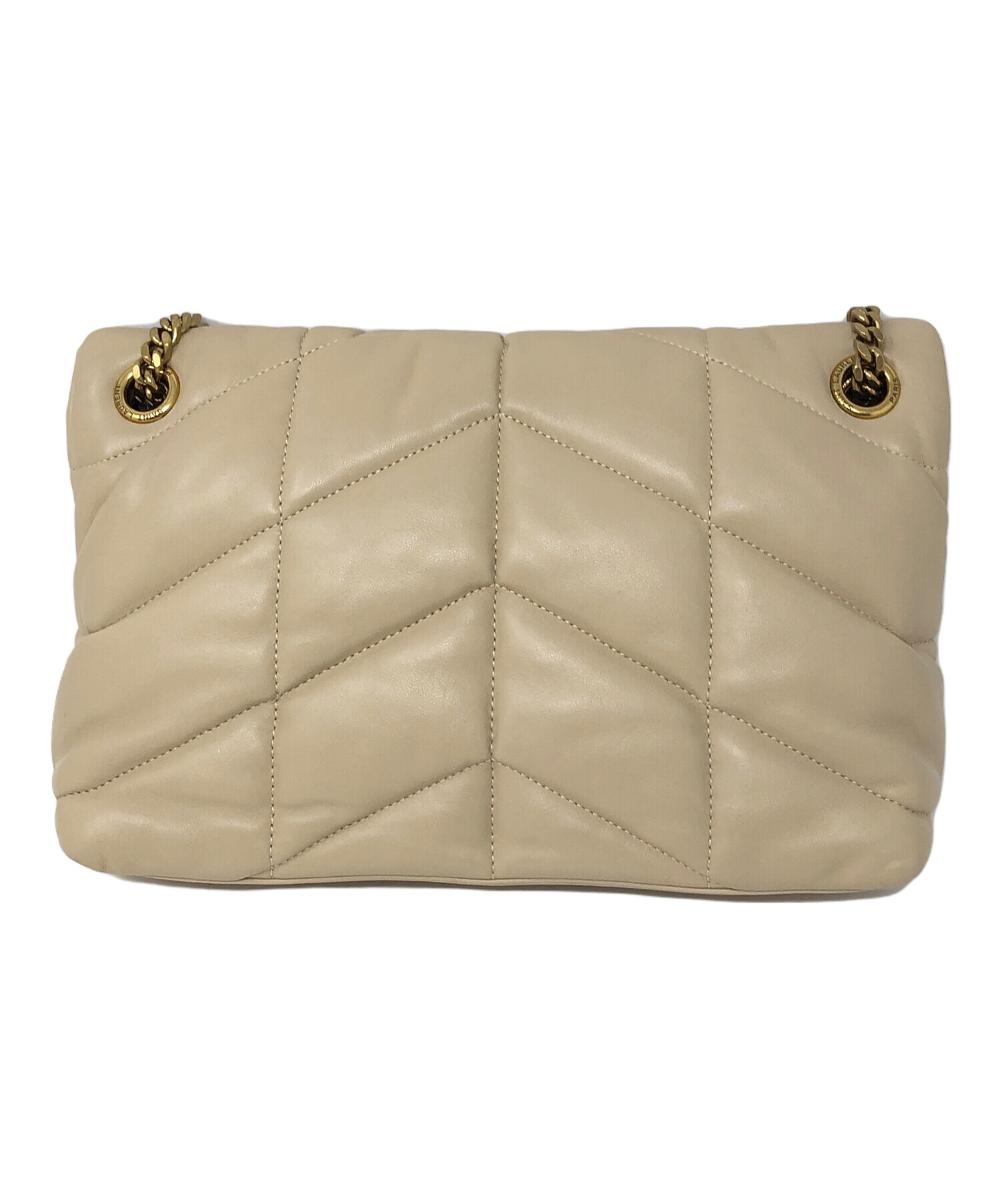 SAINT LAURENT ベージュ ハンドバッグ 中古・古着通販】Saint Laurent Paris (サンローランパリ) 2WAYバッグ