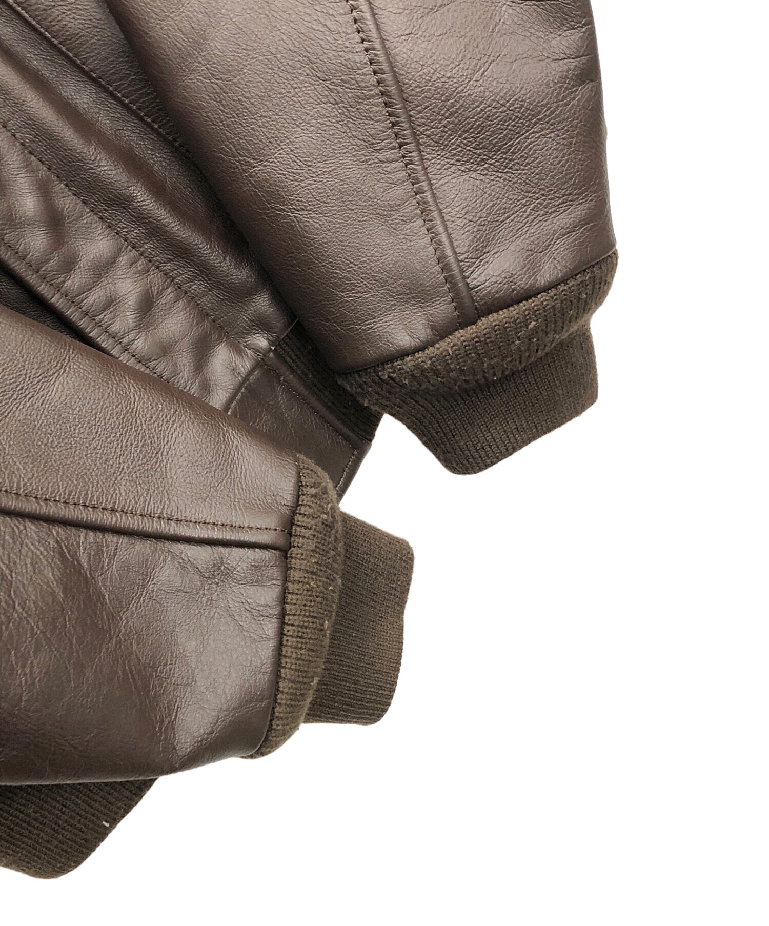 中田商店　A-2 フライトジャケット ブラウン 38 中田商店 30-1415 A-2 MRI LEATHER レザー 牛革 フライト