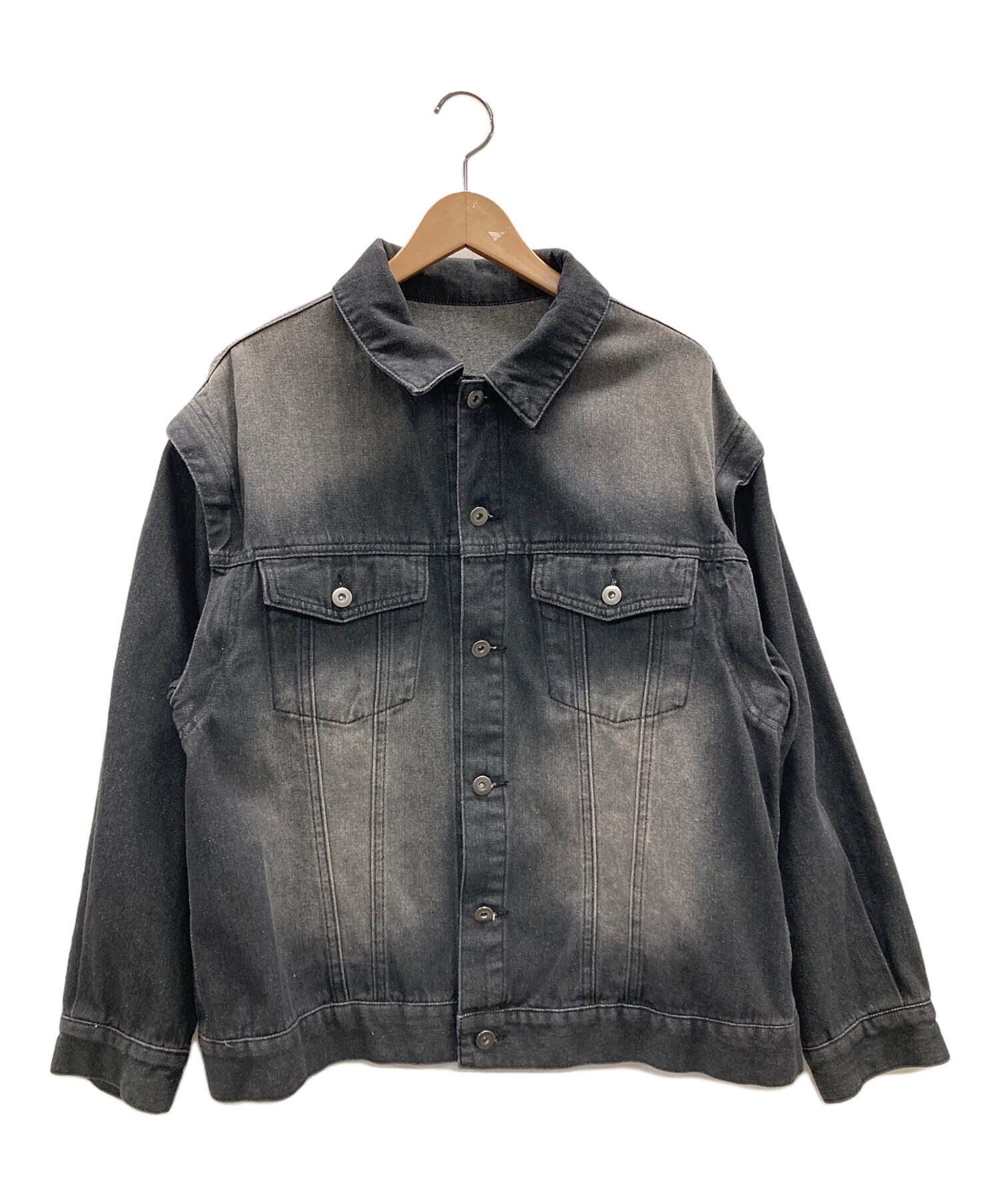 中古・古着通販】epnok (エプノック) デニムジャケット ブラック 