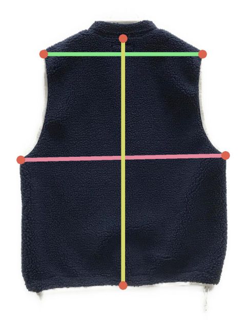 中古・古着通販】BoTT (ボット) Full Zip Fleece Vest（フル ジップ