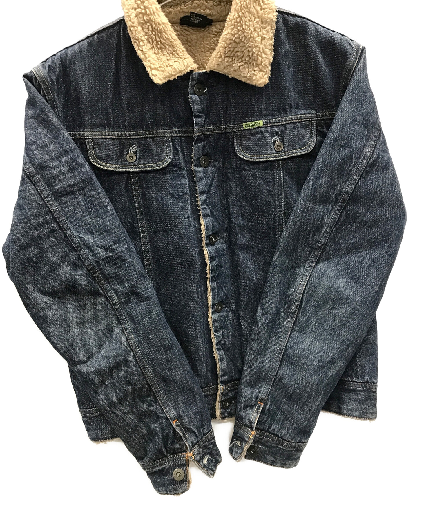 中古・古着通販】DIESEL (ディーゼル) 裏ボアデニムジャケット ブルー