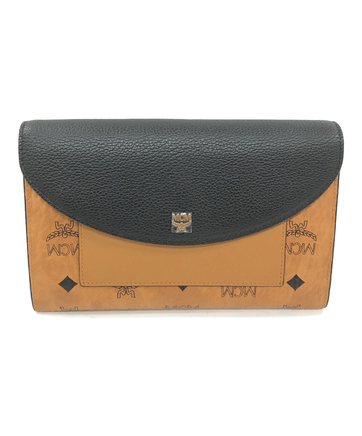 中古・古着通販】MCM (エムシーエム) 長財布 ブラウン×ブラック 