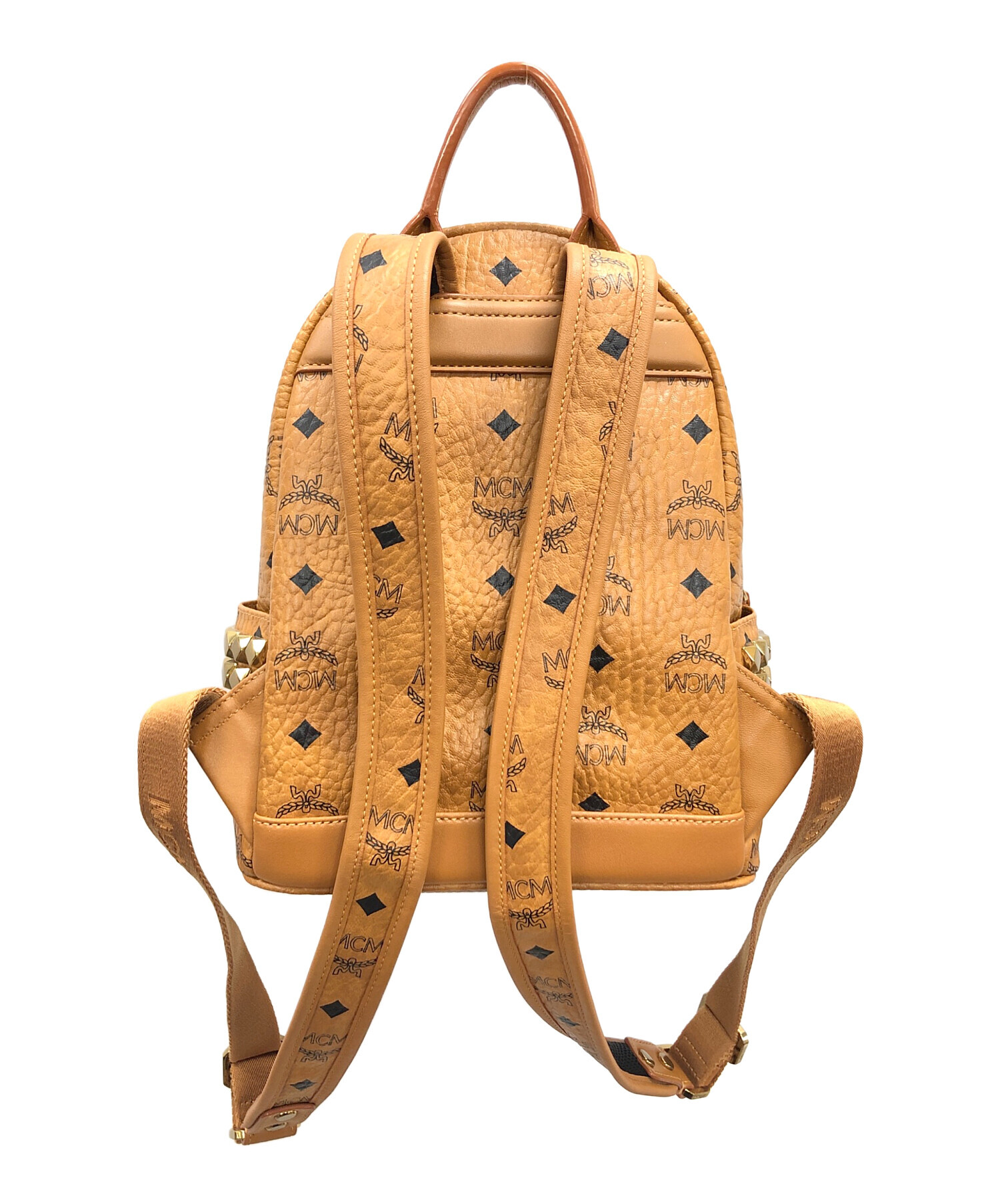 中古・古着通販】MCM (エムシーエム) リュック ブラウン サイズ:実寸 