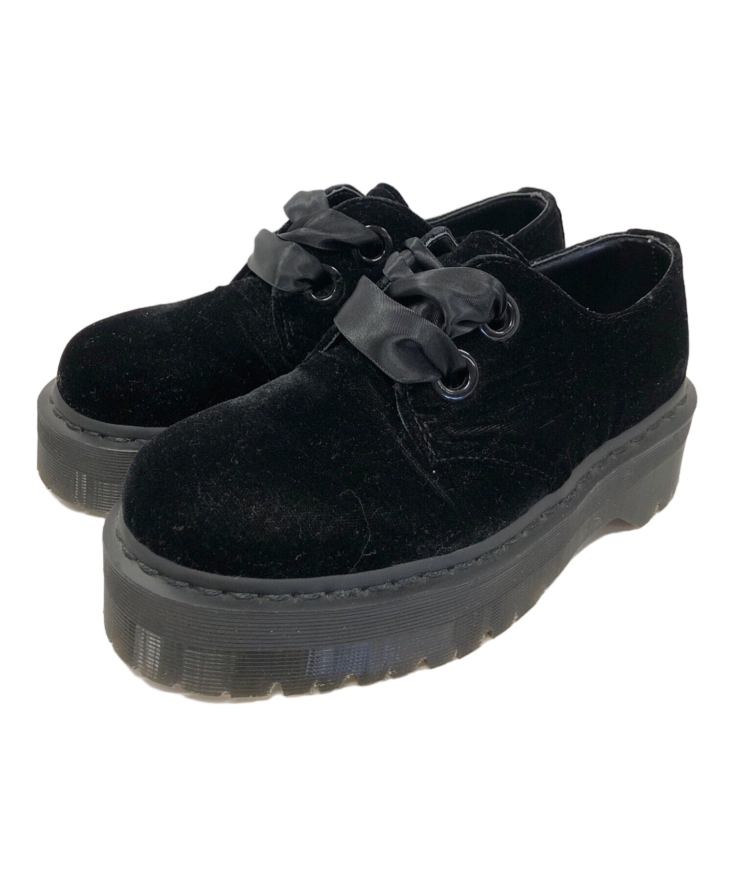 中古・古着通販】Dr.Martens (ドクターマーチン) 厚底ベロアシューズ 
