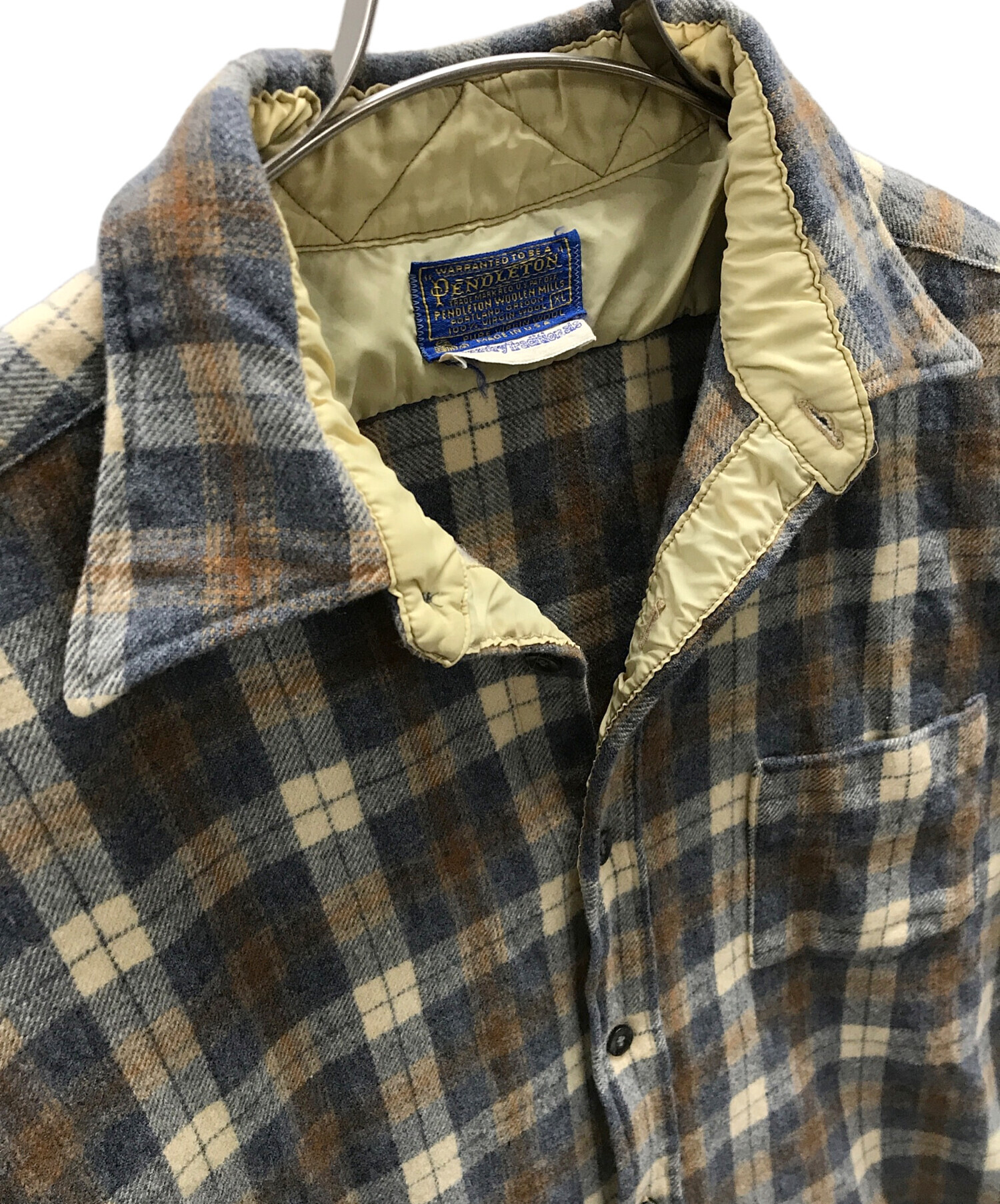 中古・古着通販】PENDLETON (ペンドルトン) 70s ウールシャツ ベージュ