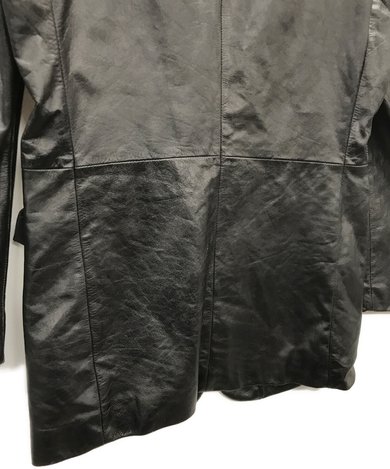 中古・古着通販】FICCE (フィッチェ) レザージャケット ブラック 
