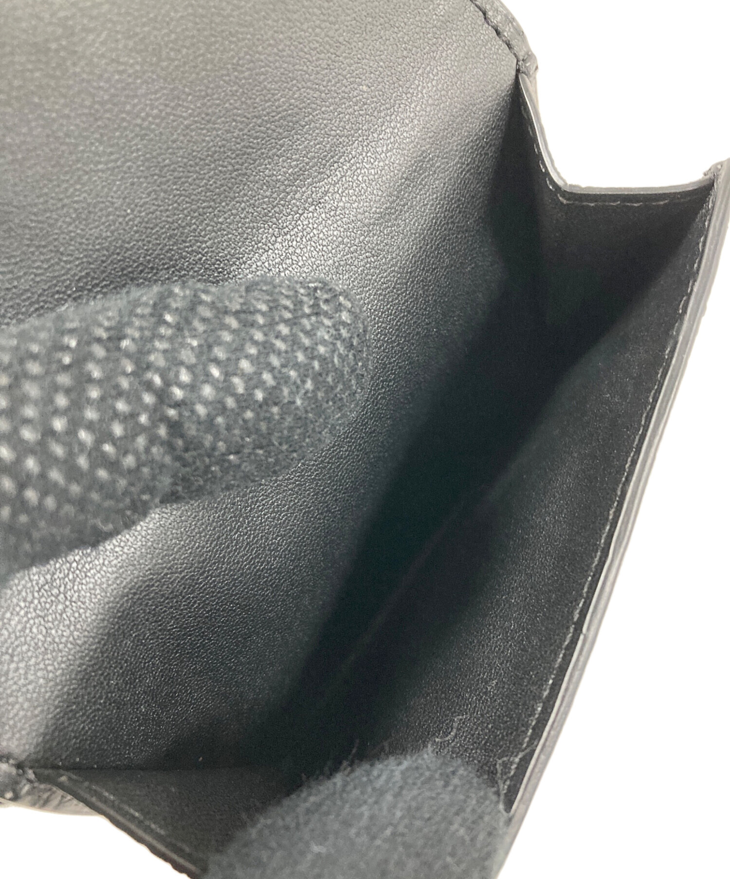 中古・古着通販】COACH (コーチ) 3つ折り財布 シグネチャー ブラック 