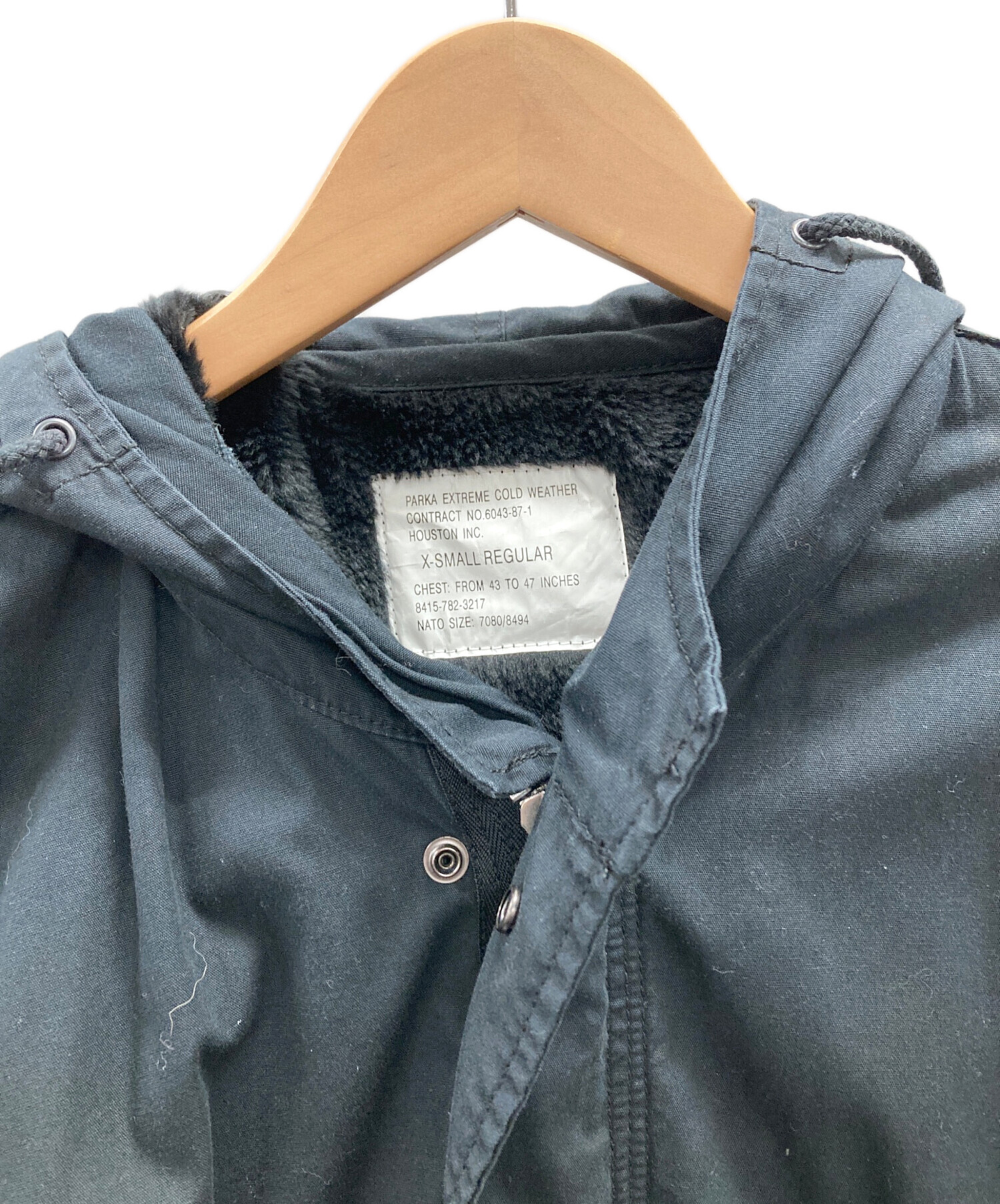 HOUSTON (ヒューストン) モッズコート M-51 ブラック サイズ:X-SMALL