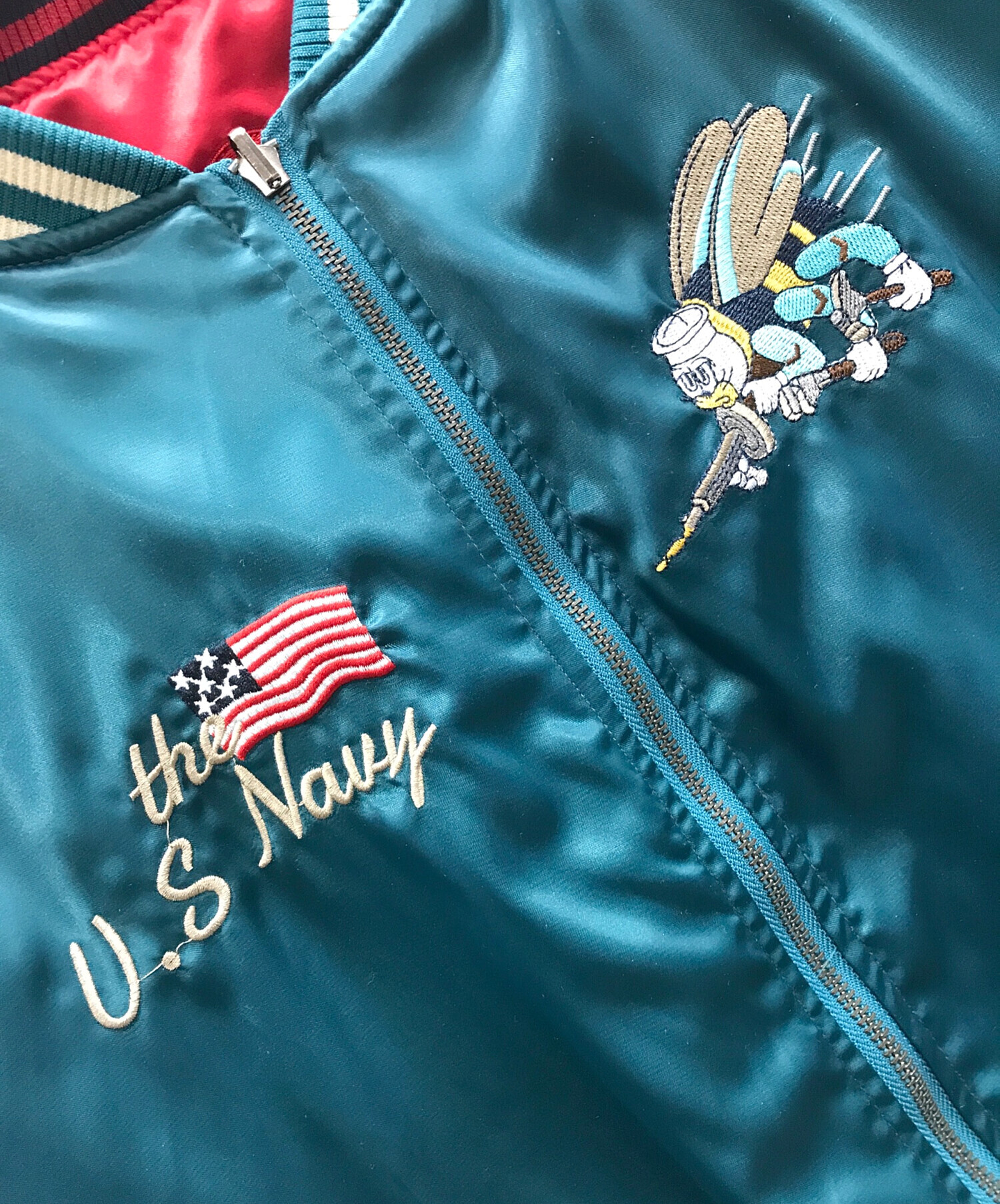 中古・古着通販】U'S NAVY (ユーエスネイビー) スカジャン ネイビー系