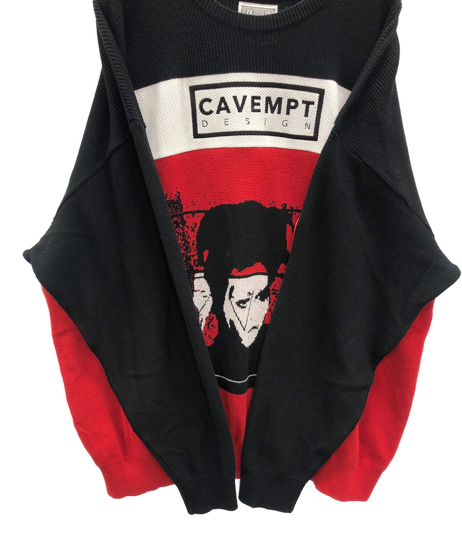 シーイー サイズ:L  CES24LT02 グラフィックプリント長袖カットソー 中古 BS99 中古・古着通販】C.E (シーイー キャブエンプト) グラフィックニット