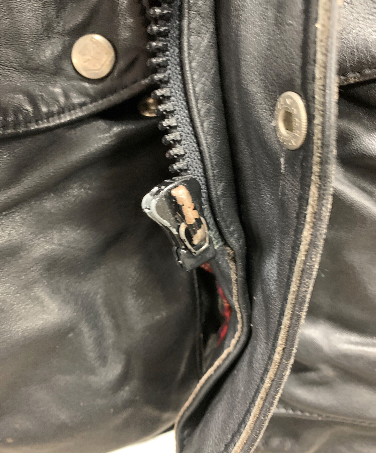 中古・古着通販】HARRO (ハロ) レザーモーターサイクルジャケット