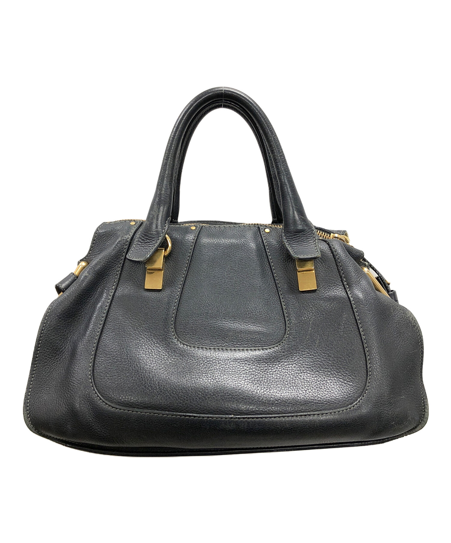 Chloe クロエ ハンドバッグ ベイ ブラック エナメル風 Chloe (クロエ 