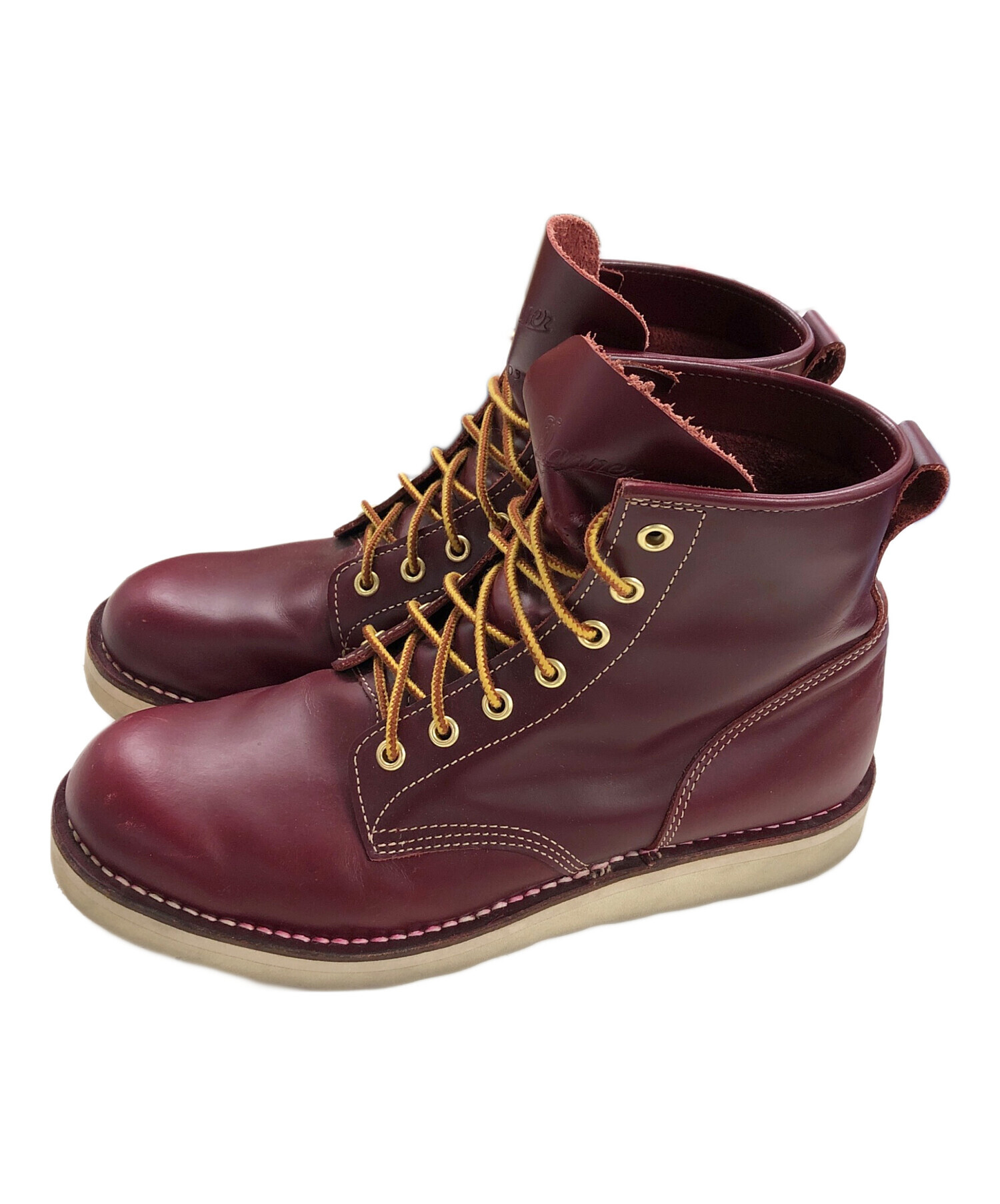 中古・古着通販】Danner (ダナー) ワークブーツ ワインレッド サイズ 