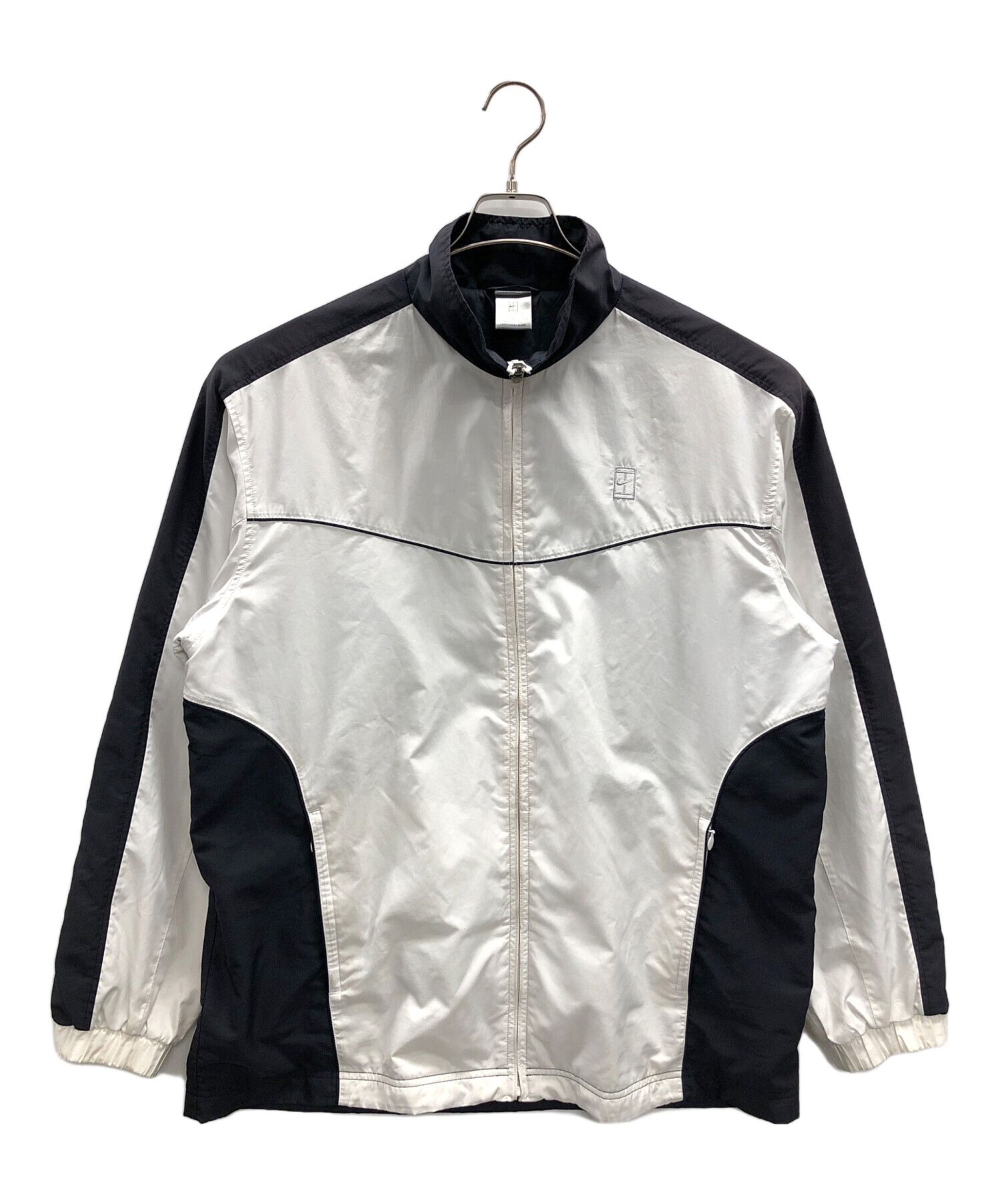 中古・古着通販】NIKE (ナイキ) ナイロンジャケット ホワイト×ブラック 