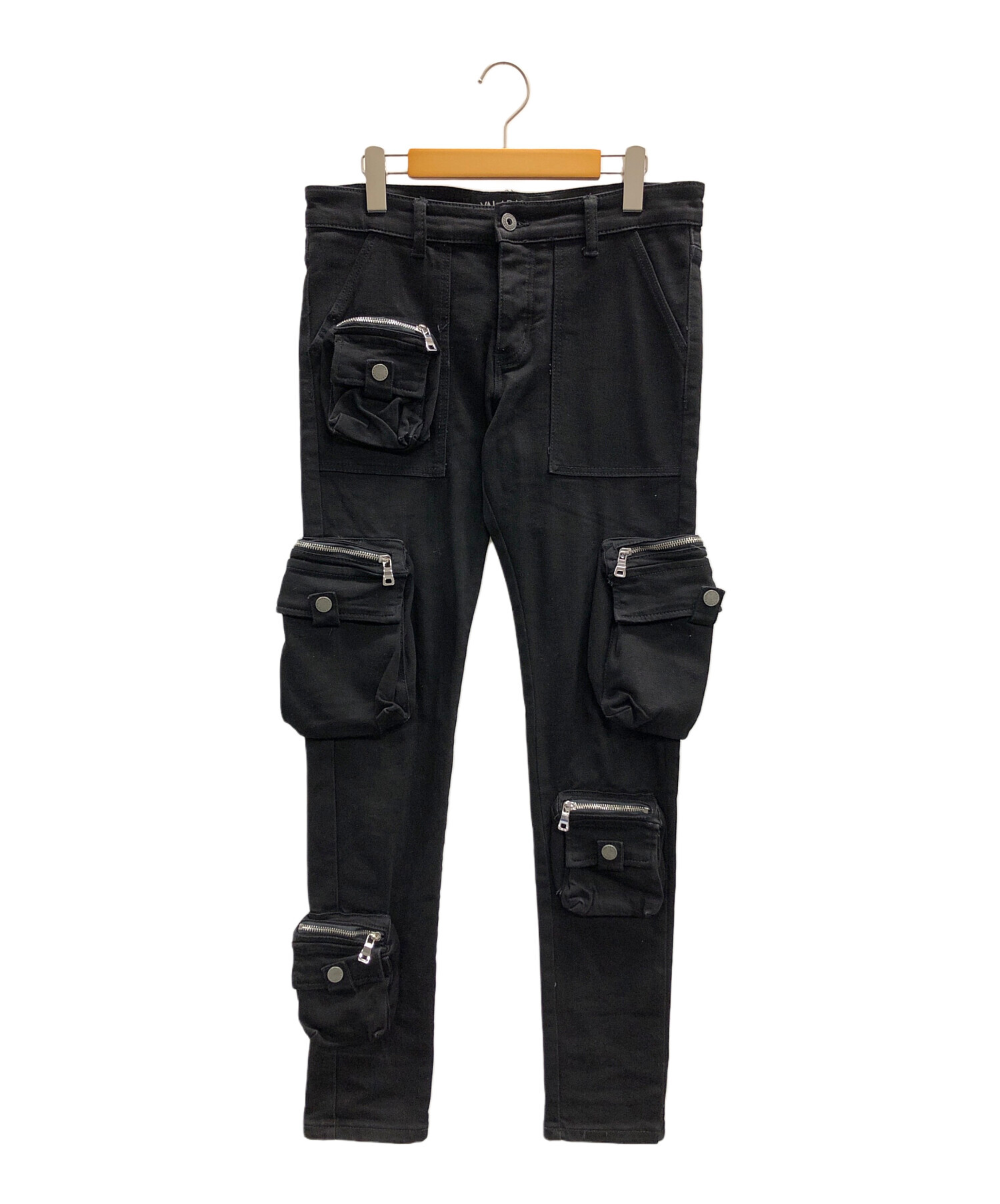 VALABASAS 黒 カーゴデニムパンツ