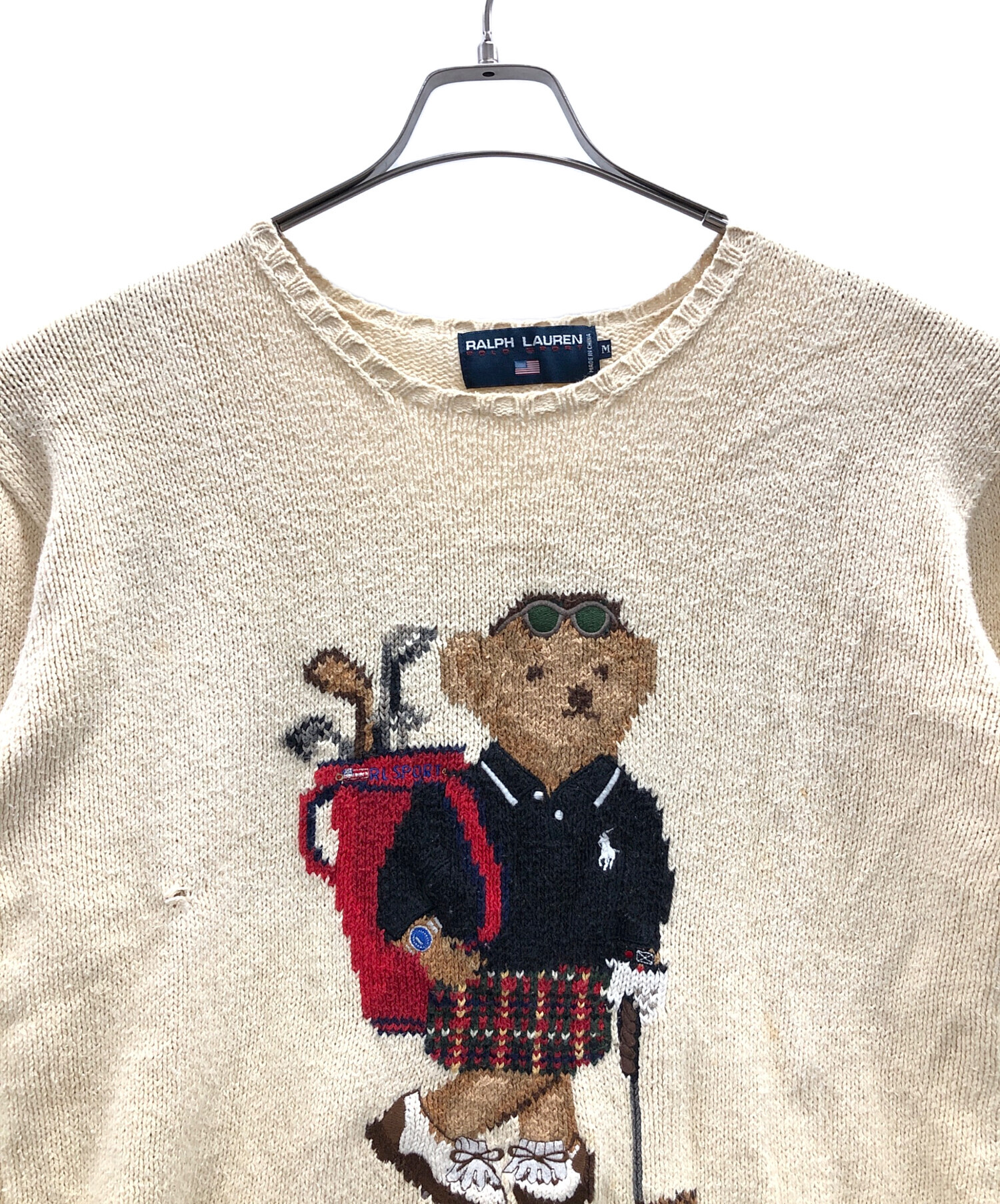 中古・古着通販】RALPH LAUREN (ラルフローレン) ニット ベージュ 