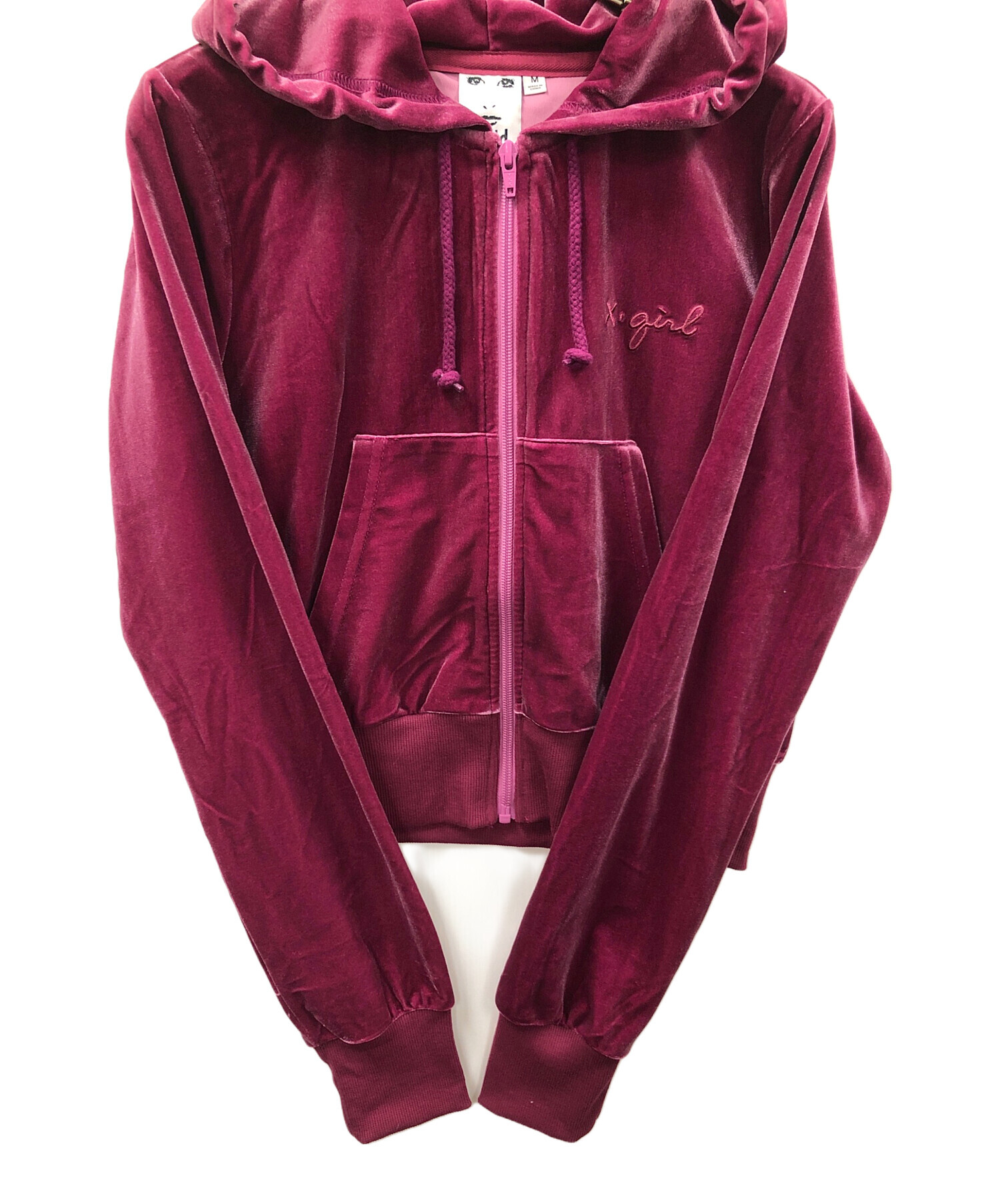中古・古着通販】X-GIRL (エックスガール) パーカー VELOUR ZIP UP
