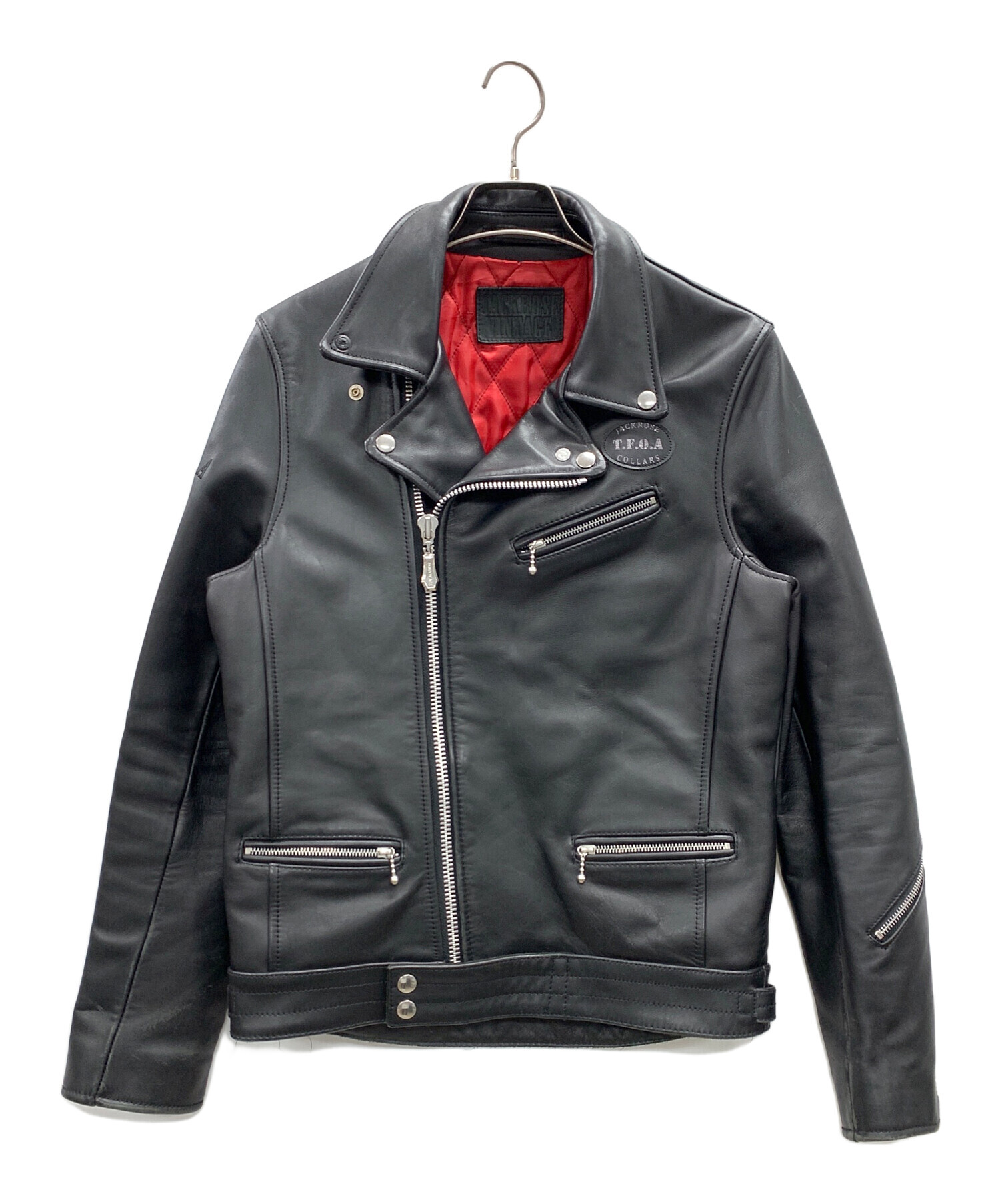JACKROSE ｼﾞｬｯｸﾛｰｽﾞダブルライダースジャケット　サイズ3 JACKROSE（ジャックローズ） 革ジャン ライダース JE-BUFFARO CALF