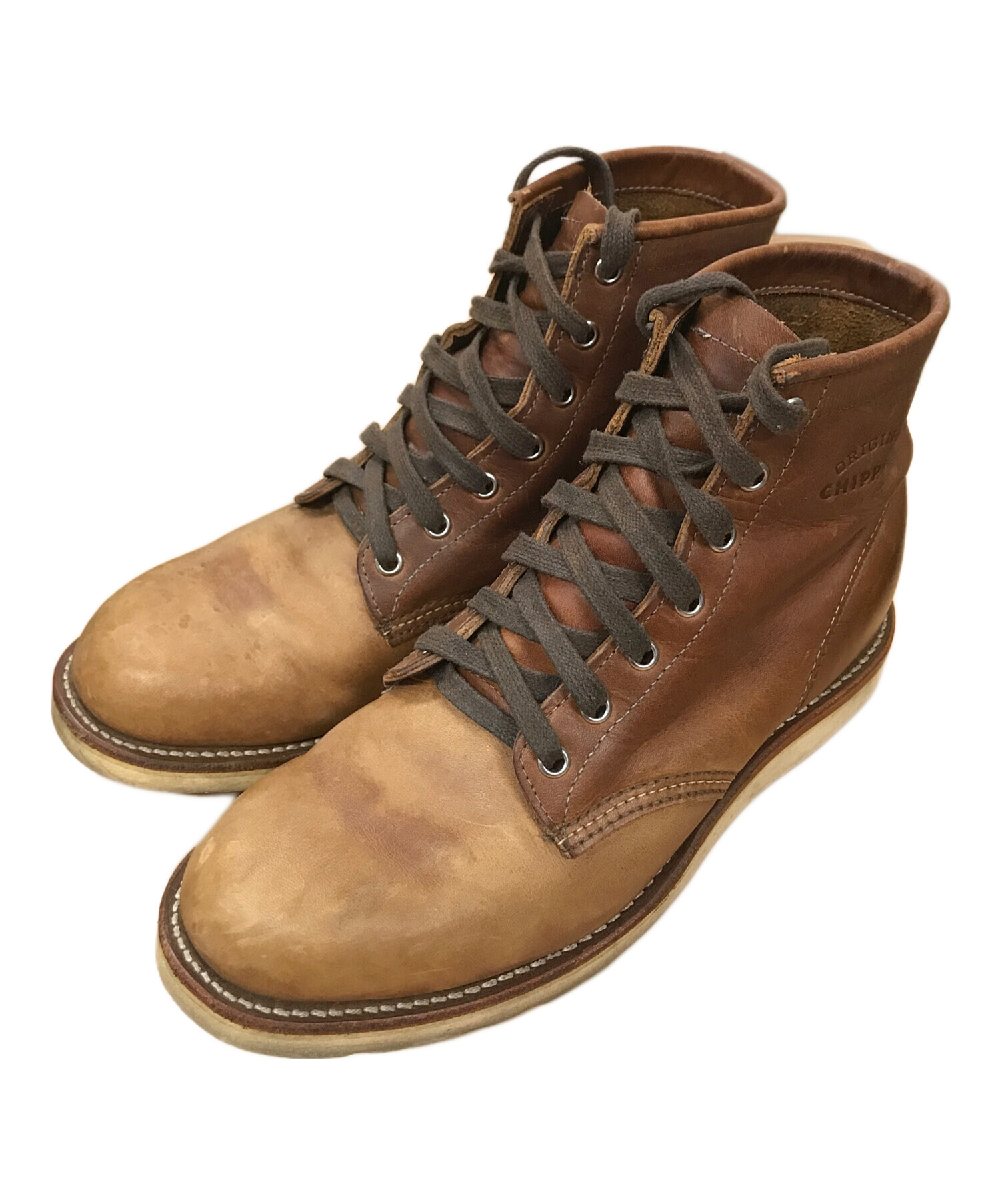 中古・古着通販】CHIPPEWA (チペワ) ワークブーツ ブラウン サイズ 