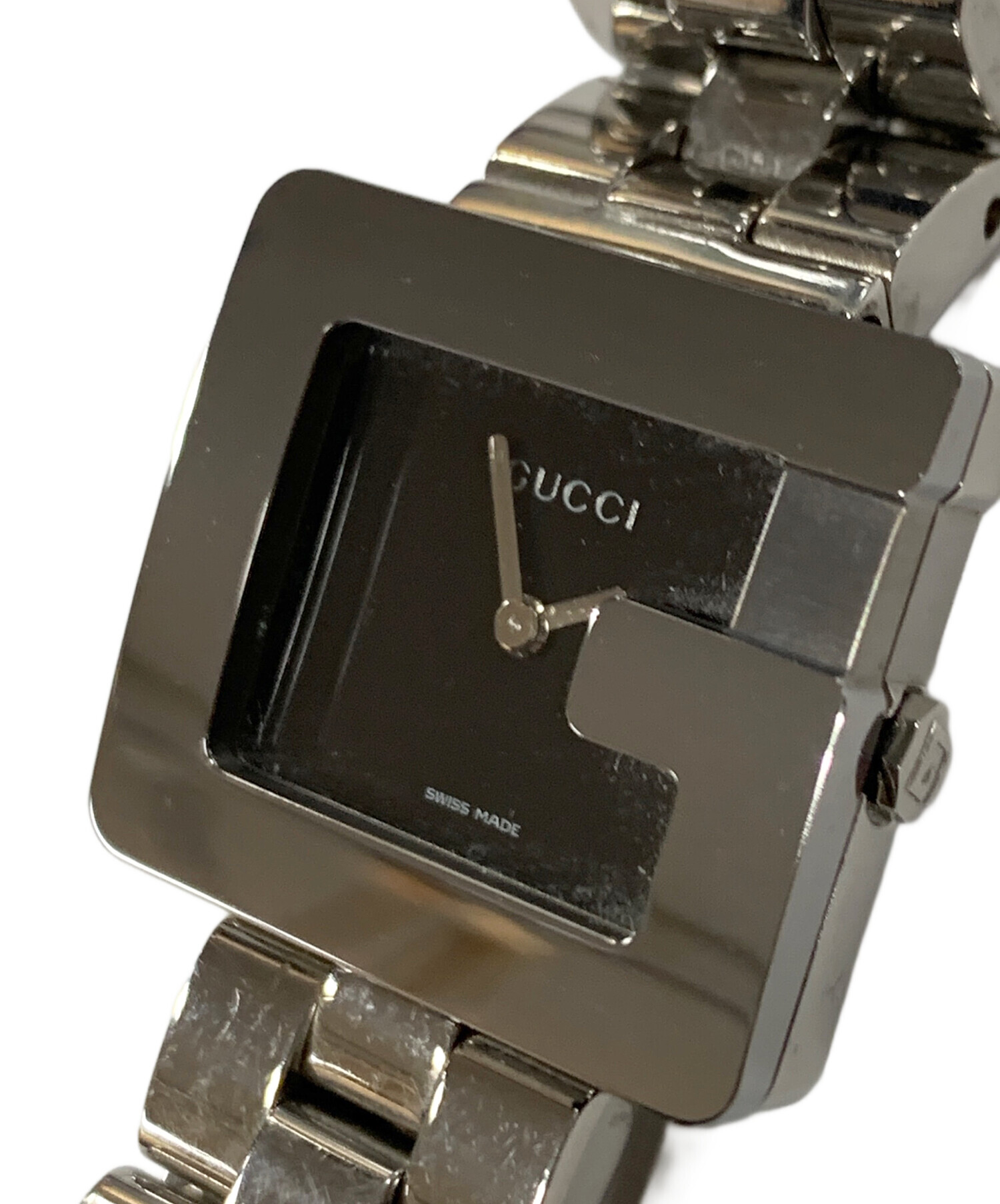 GUCCI クォーツ 腕時計 ブラック 中古・古着通販】GUCCI (グッチ) 腕時計 クォーツ ブラック サイズ