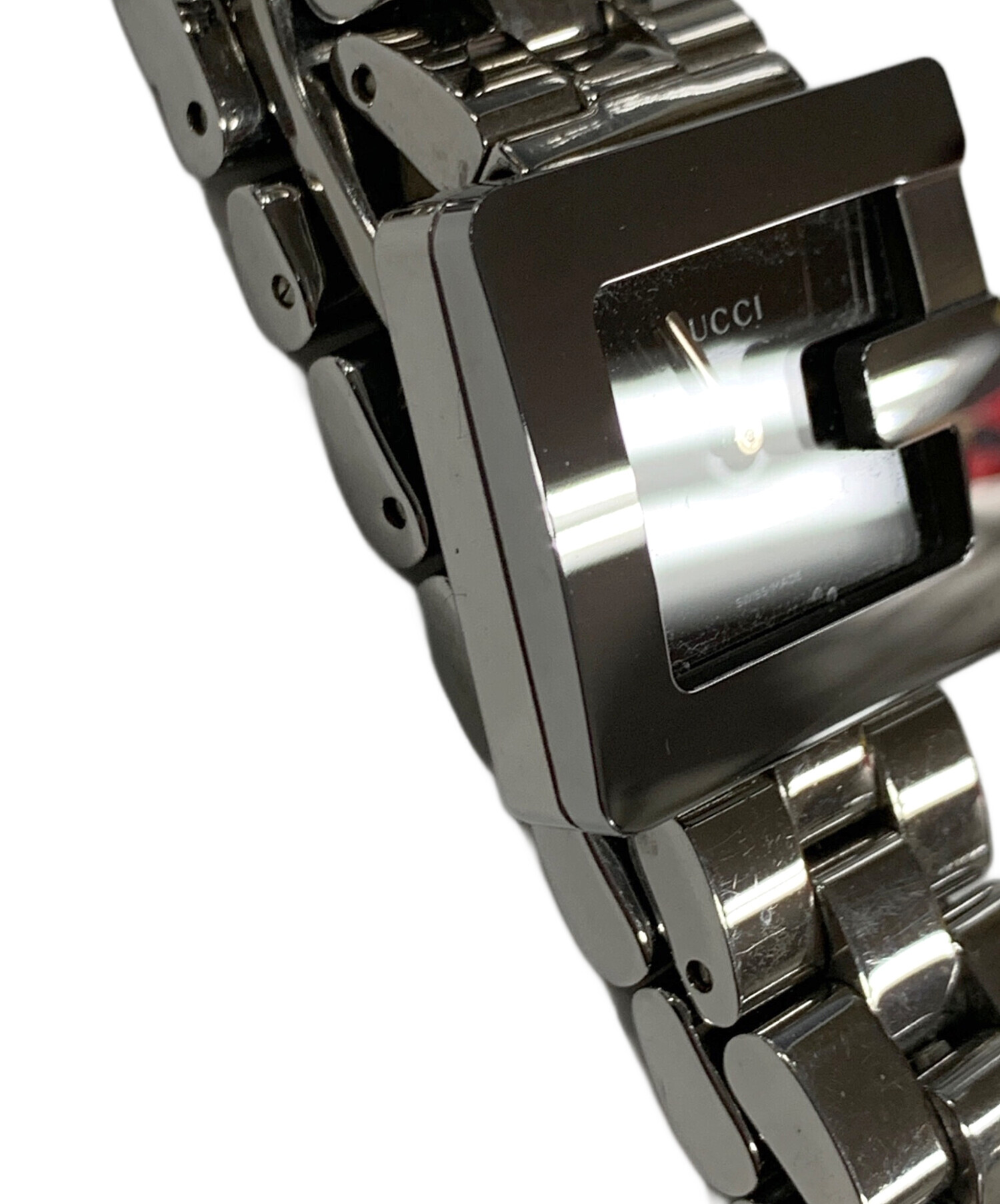 GUCCI クォーツ 腕時計 ブラック 中古・古着通販】GUCCI (グッチ) 腕時計 クォーツ ブラック サイズ